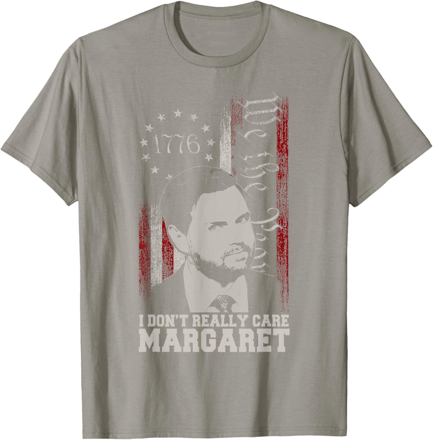 I Don't Really Care Margaret JD Vance US Flag T-Shirt for Everyday Wear - 2