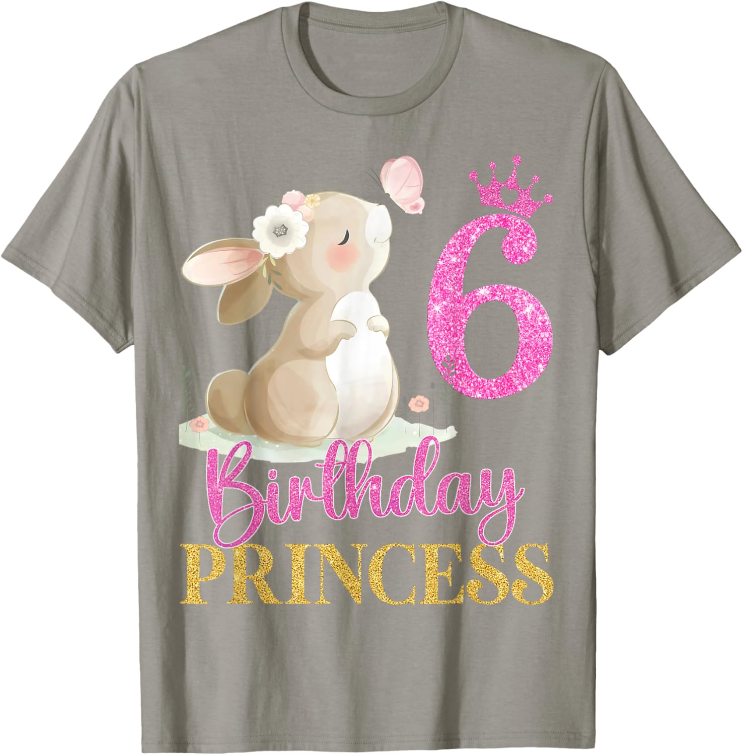 Adorable Rabbit Princess T-Shirt for 6th Birthday Girls - Perfect Gift! - 14