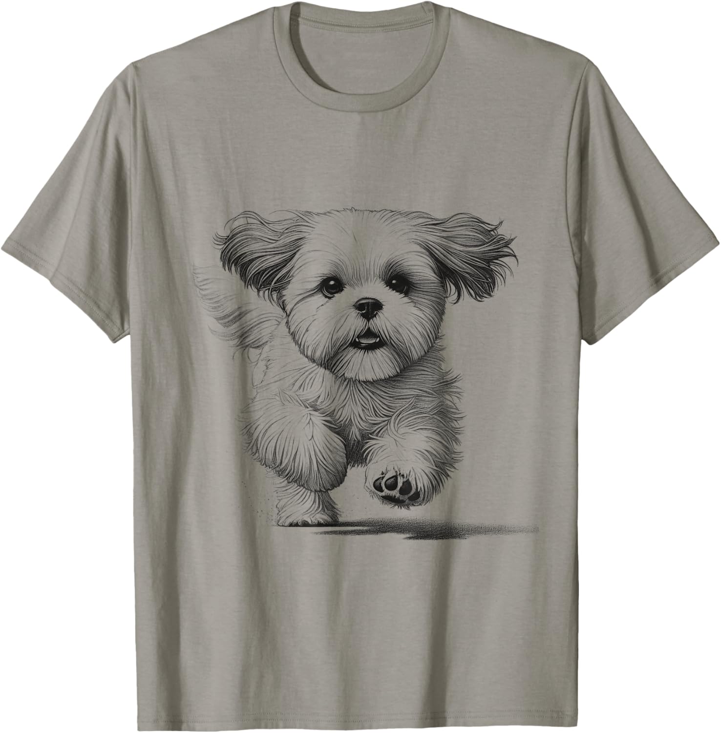 Shih Tzu Running Dog T-Shirt for Men and Women - Perfect Gift Idea - 6