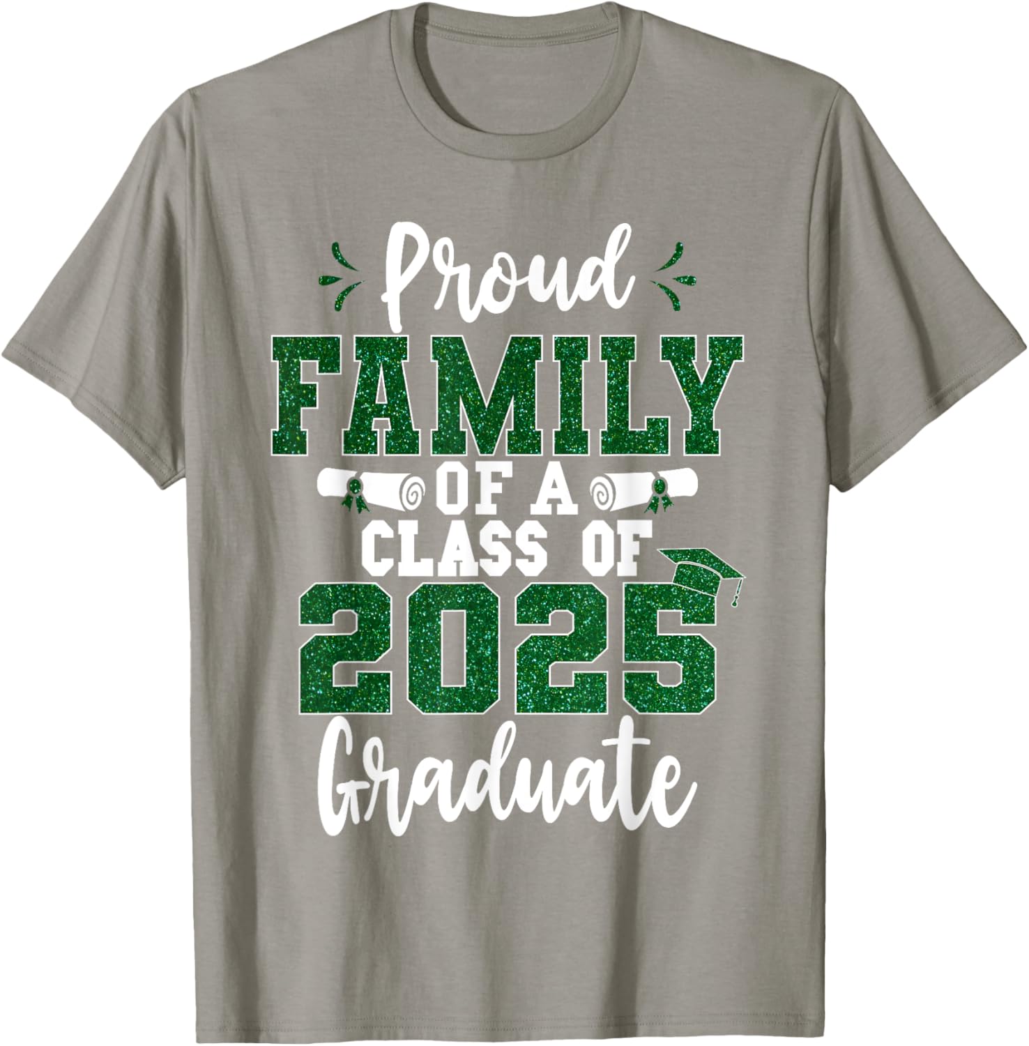 Proud Family Class of 2025 Graduate T-Shirt for Seniors and Families - 21