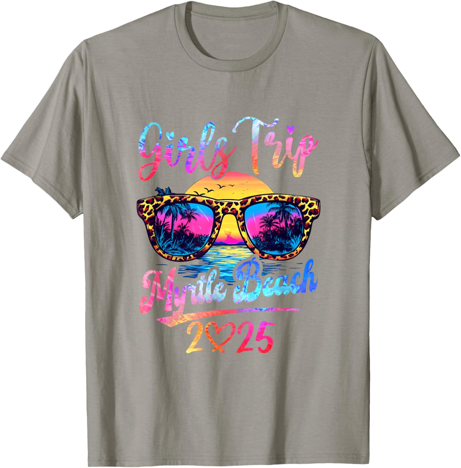 Girls Trip Myrtle Beach 2025 Matching Women's Summer Vacation T-Shirt - 5