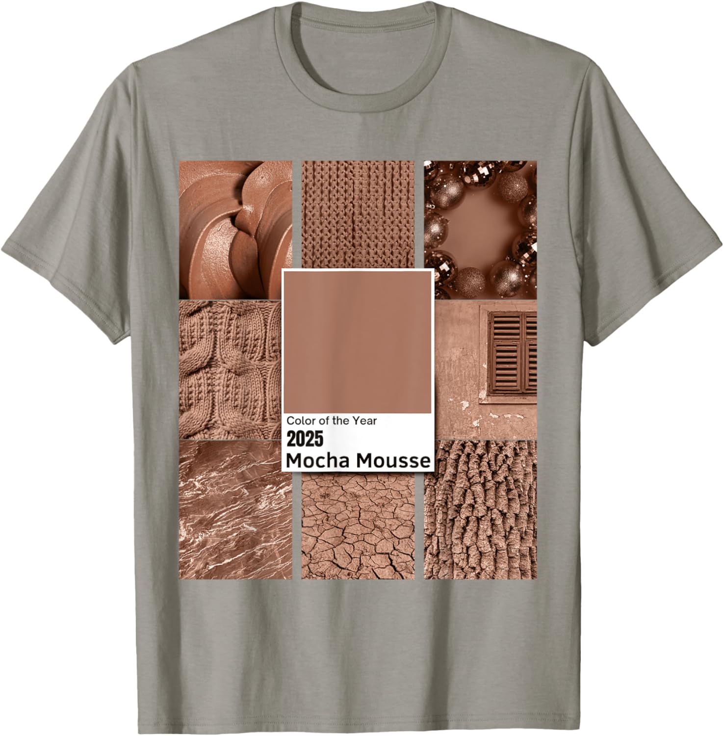 Mocha Mousse T-Shirt 2025 Color of the Year Stylish and Comfy Clothing - 1
