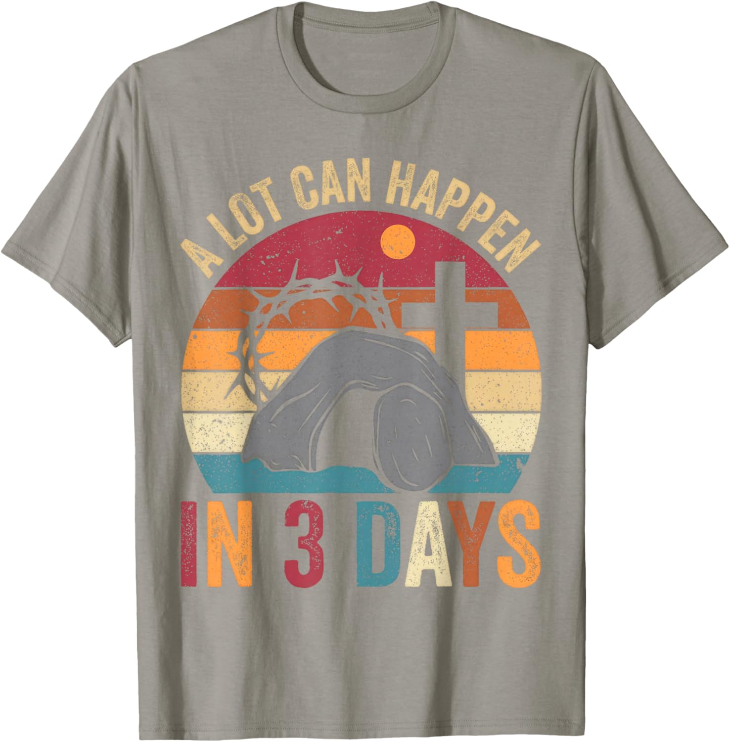 Retro Easter Christian T-Shirt Perfect for Celebrating Faith in Style - 15