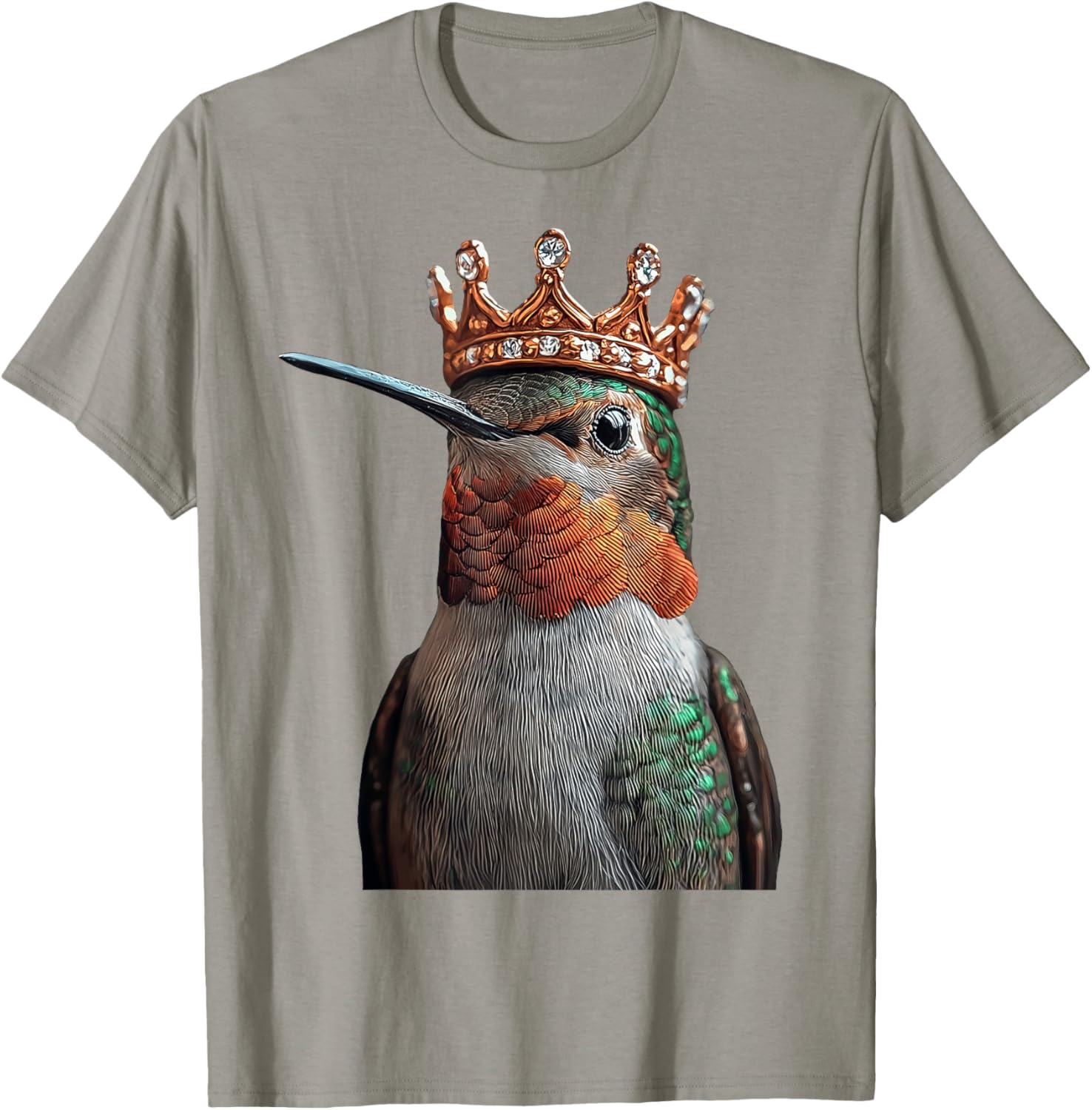 Hummingbird Crown T-Shirt for Nature Lovers - Stylish and Comfortable Design - 1