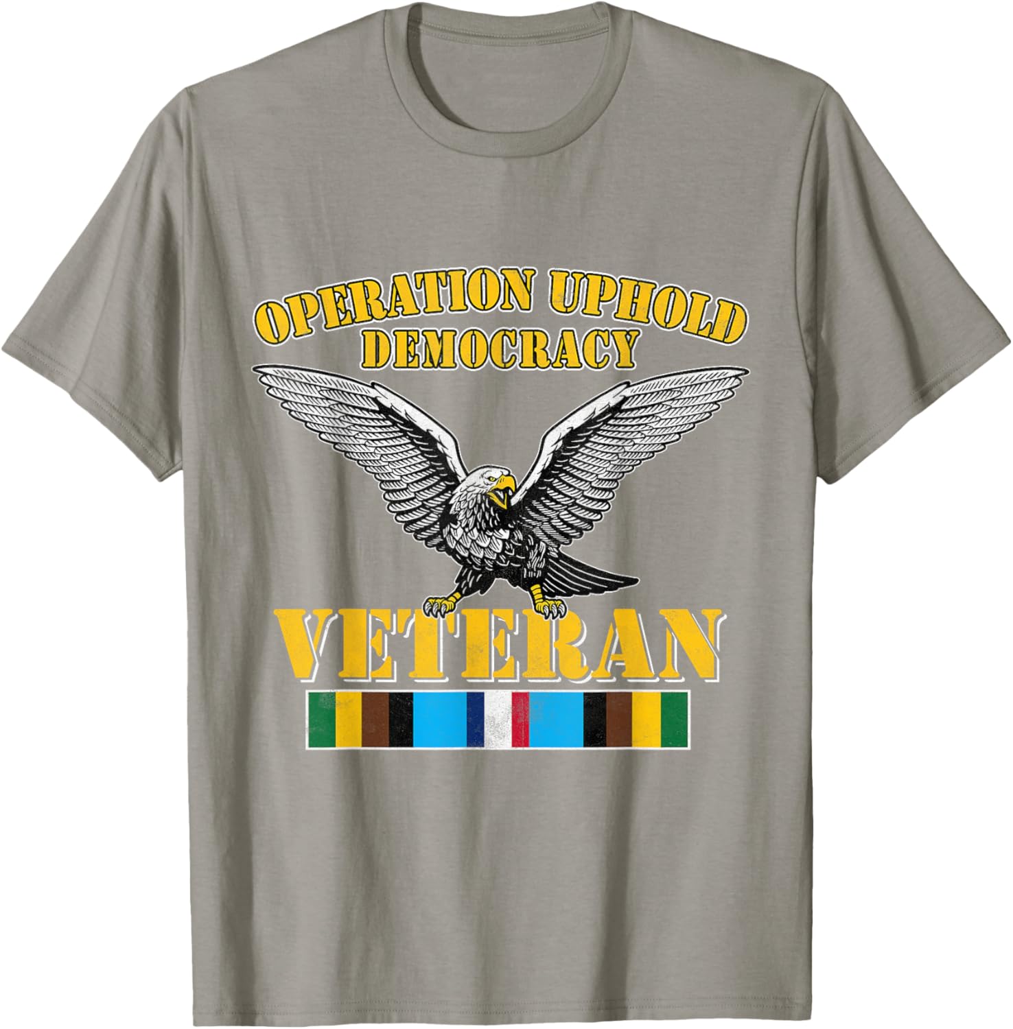 Veteran Operation Uphold Democracy Ribbon Haiti Vintage T-Shirt - 6
