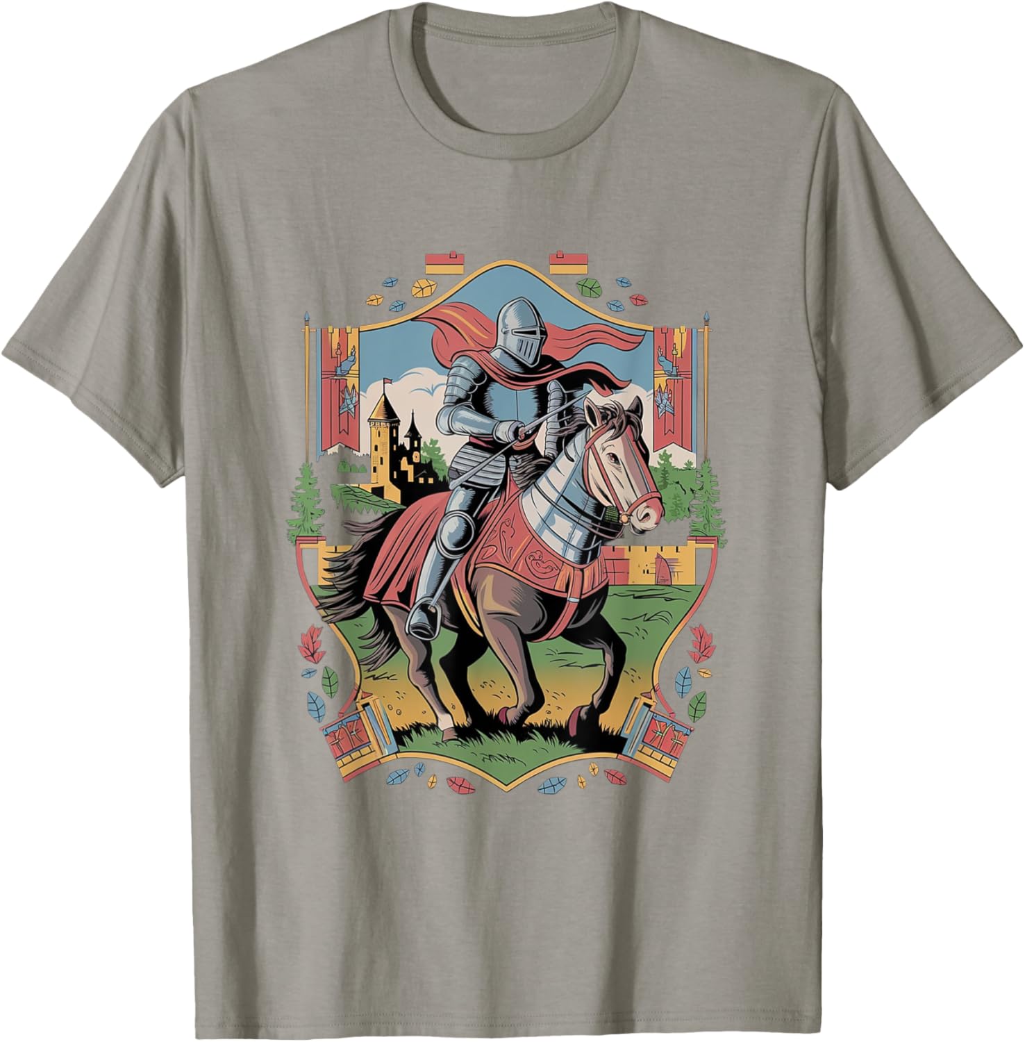 Medieval Jousting Knight T-Shirt for Renaissance Festival Fans - 1