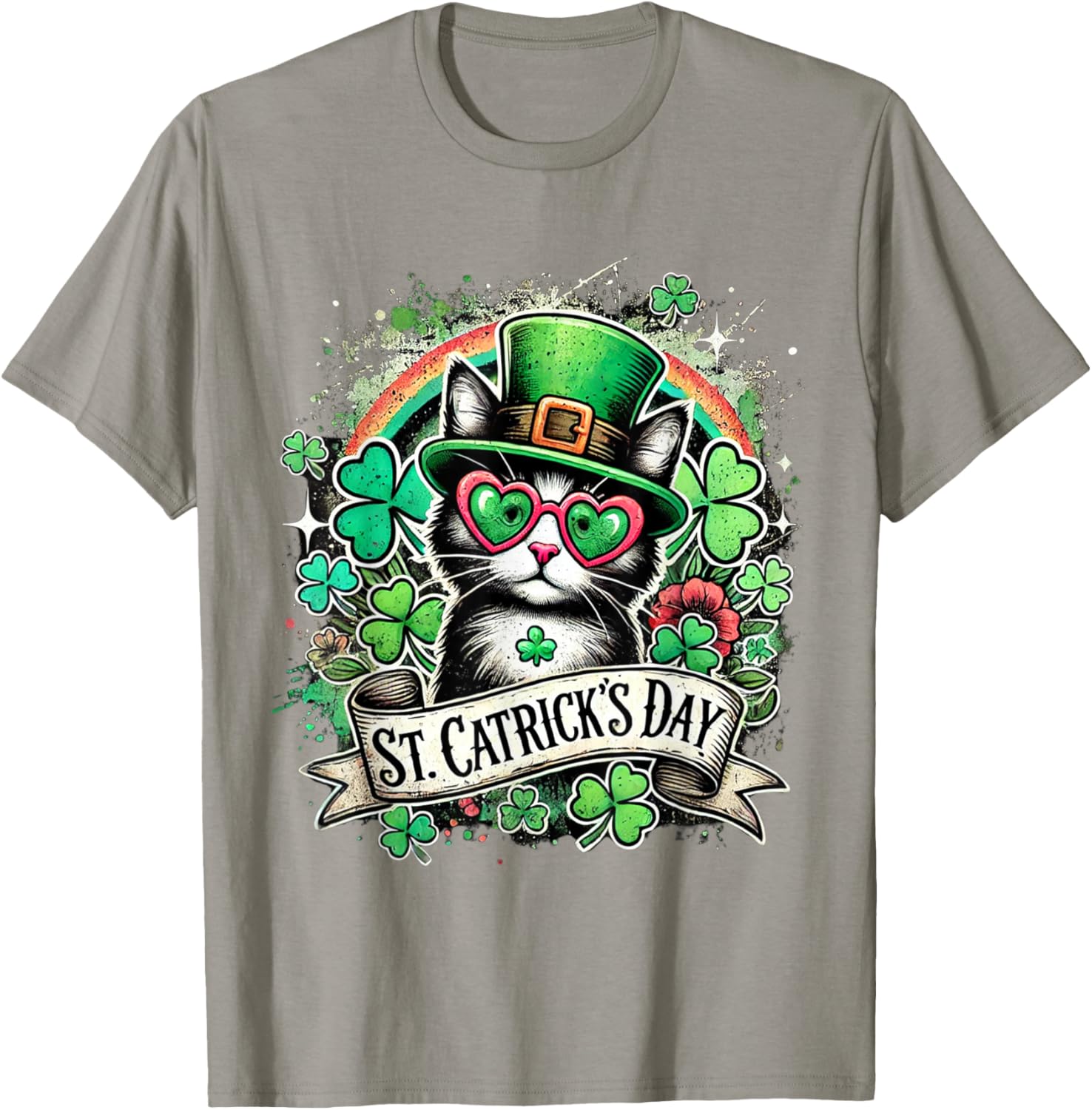 St Patricks Day Cats T-Shirt for Men, Women, and Kids - Fun Pet Tee - 12