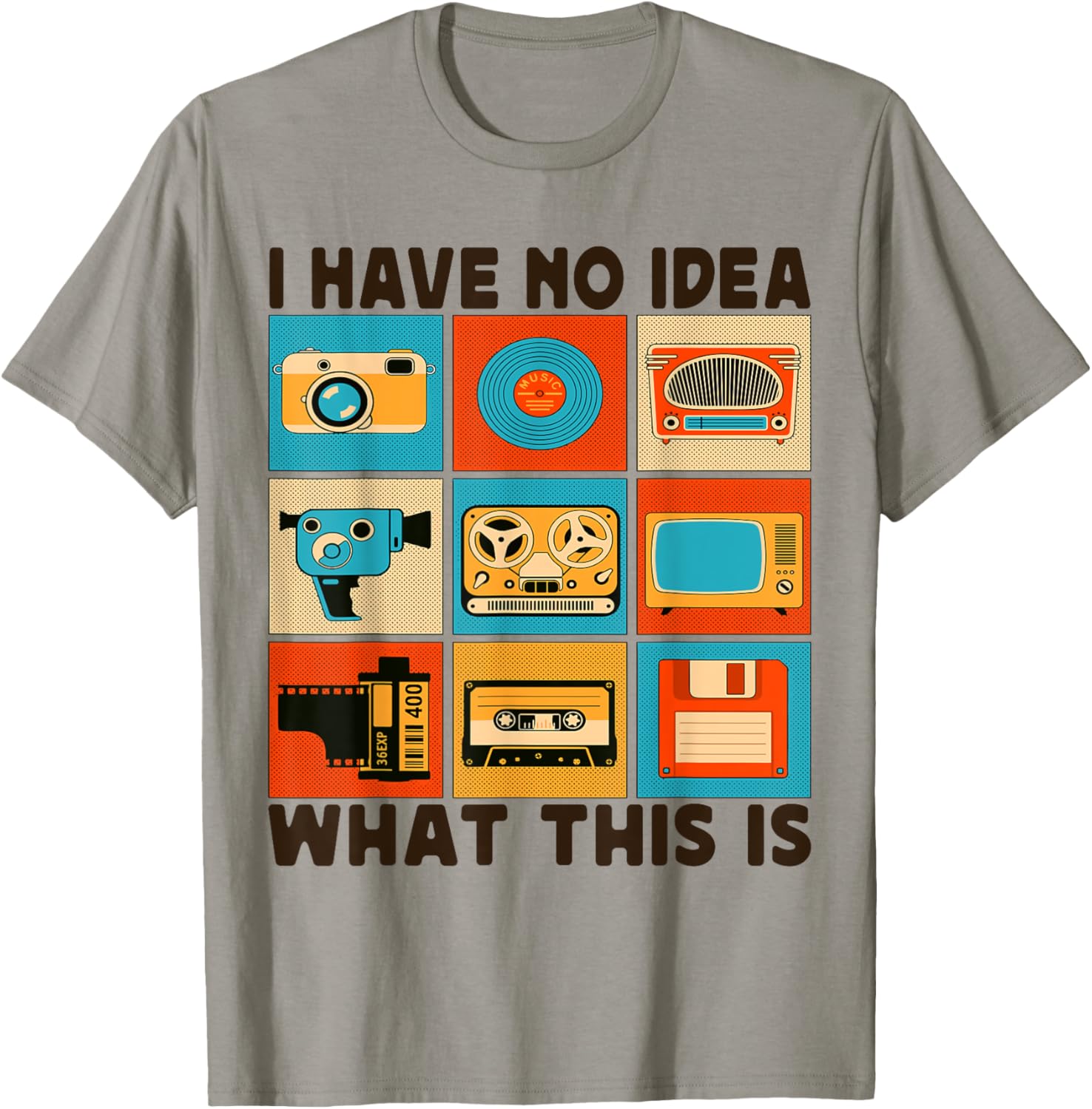 Retro I Have No Idea What This Is T-Shirt for Men Women Kids 70s 80s 90s - 11