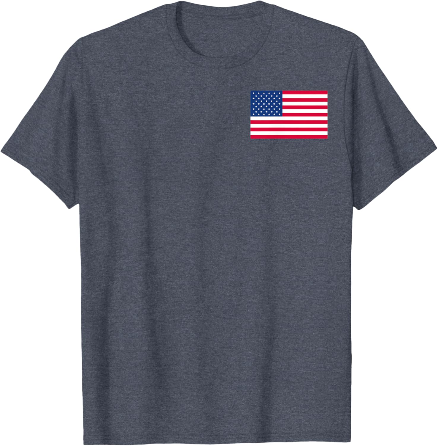 Patriotic American Flag Small Print T-Shirt for Casual Style Lovers - 21
