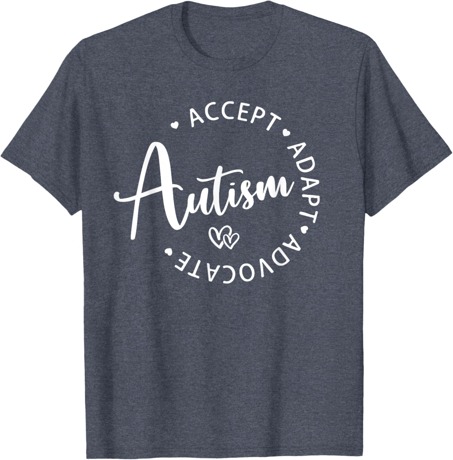 Autism Awareness T-Shirt for Kids - Accept Adapt Advocate Design - 15