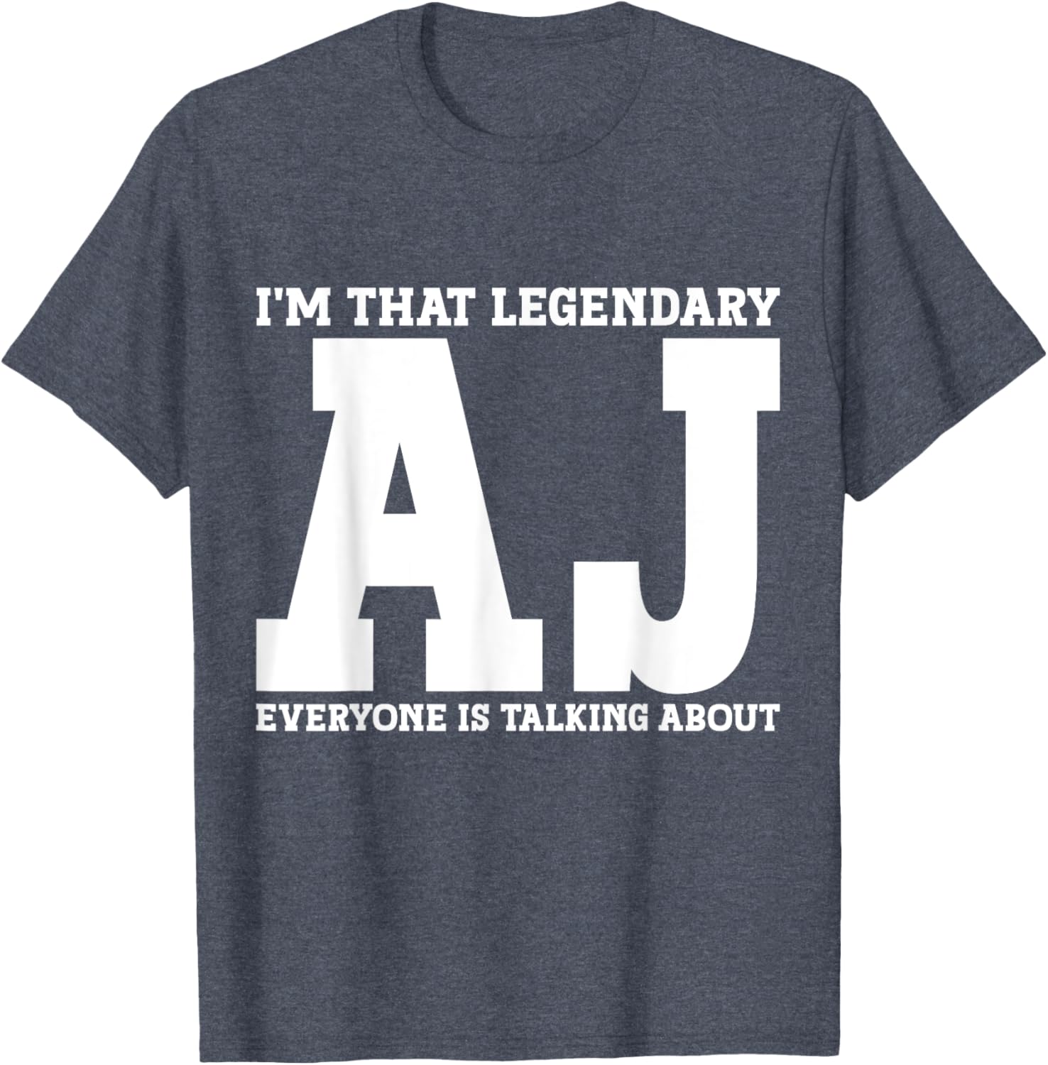 Funny AJ Personal Name T-Shirt for Unique Style and Casual Comfort - 2
