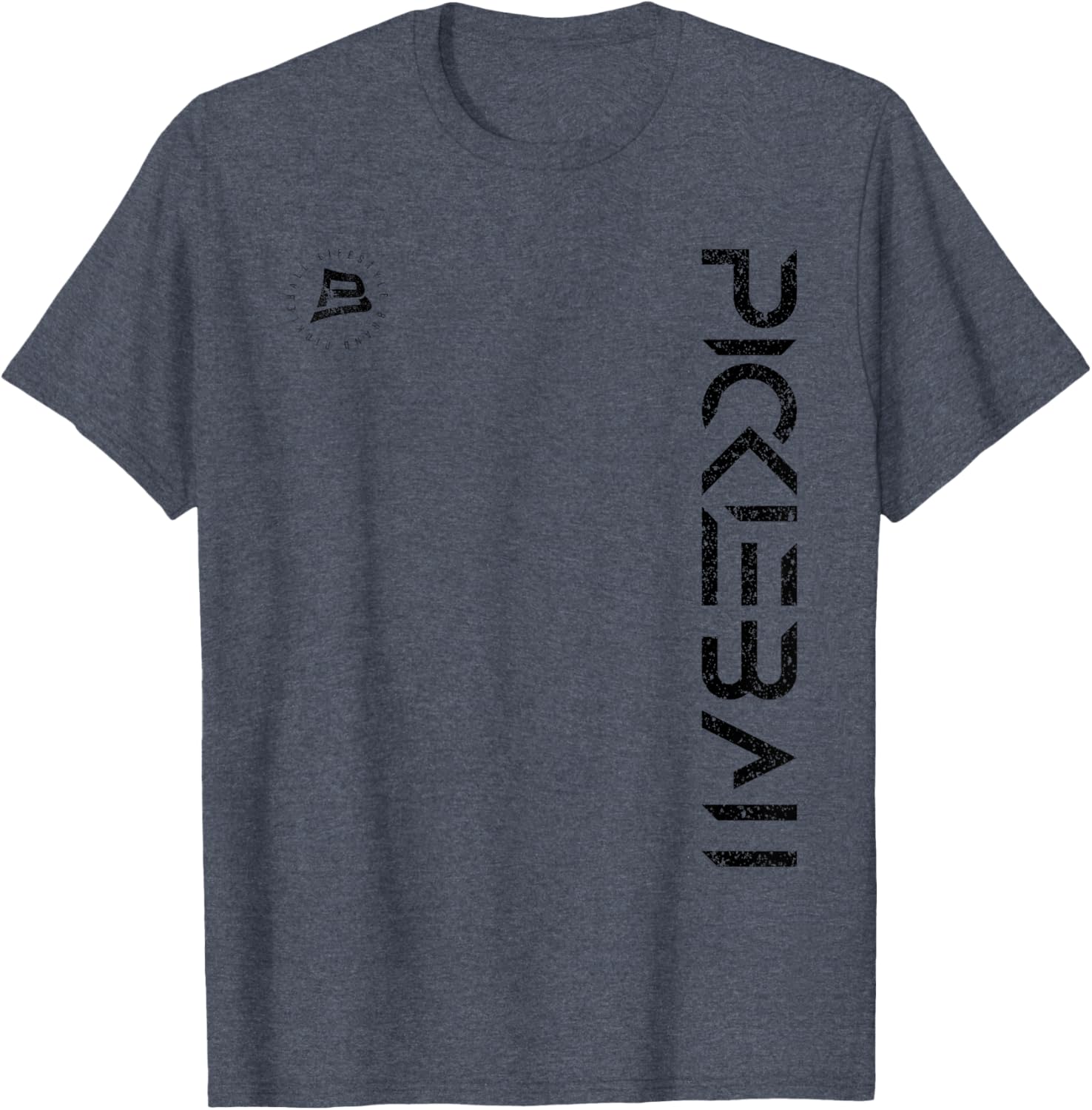 Distressed Black Pickleball T-Shirt for Ultimate Sports Comfort and Style - 8