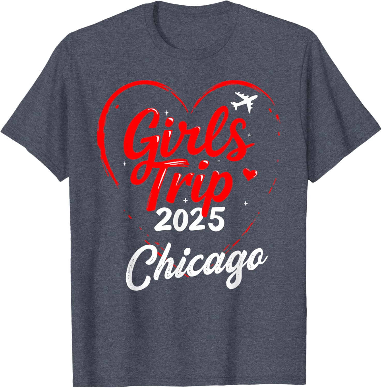 Girls Trip Chicago 2025 Birthday Squad T-Shirt for Fun Weekend Getaways - 3