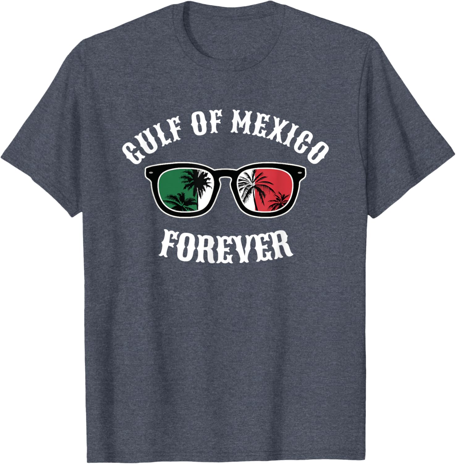 Gulf of Mexico Pride Mexican Flag Beach T-Shirt for Fun Summer Days - 3