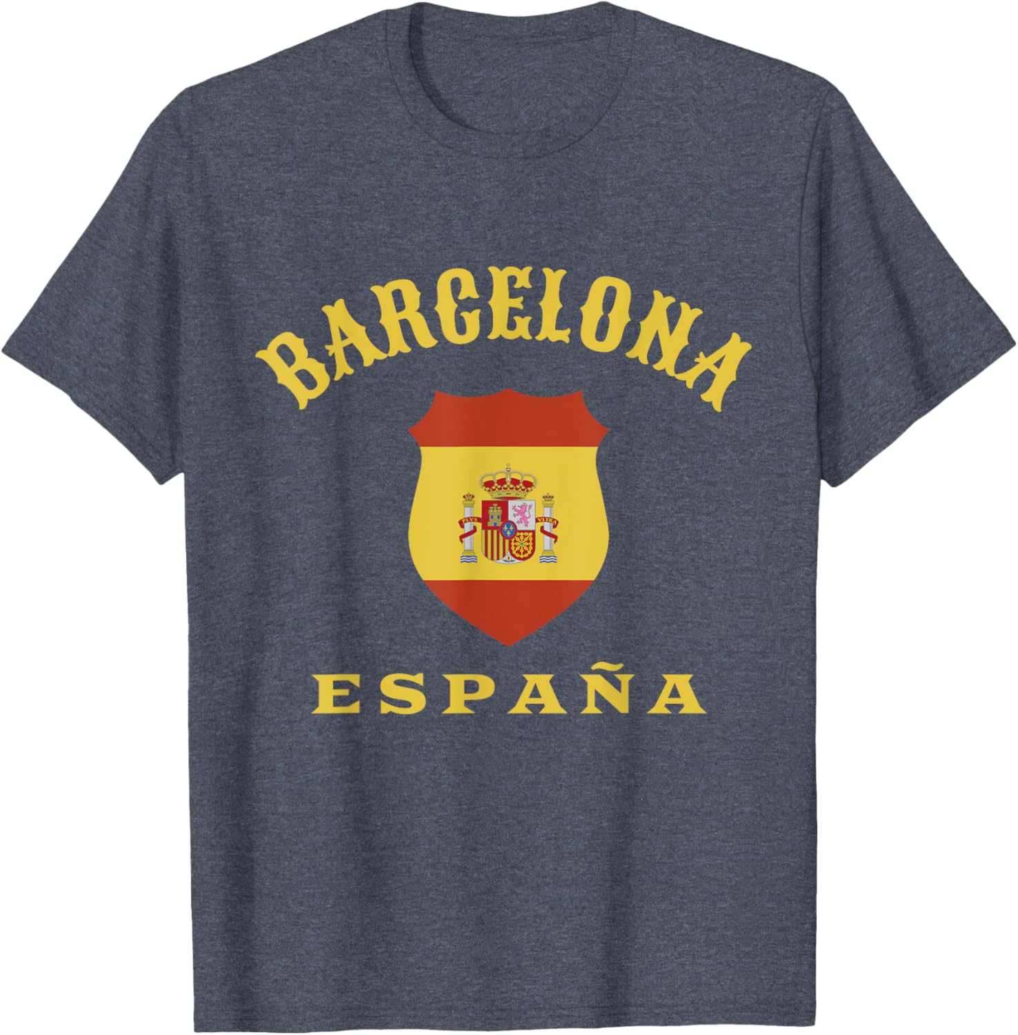 Barcelona Spain Flag T-Shirt for Men Women Kids Stylish Red España Tee - 2