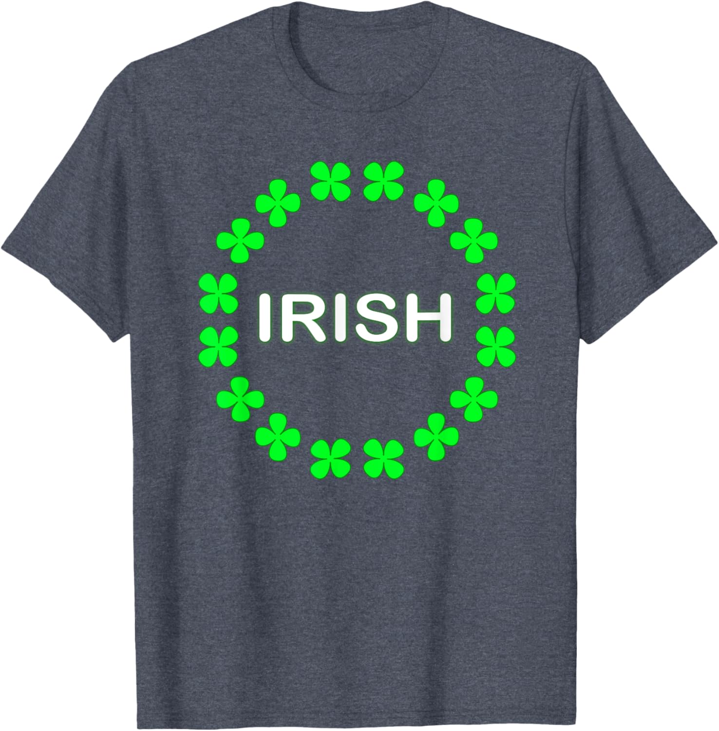 Irish Clover Circle St Patrick's Day T-Shirt for Festive Celebrations - 5