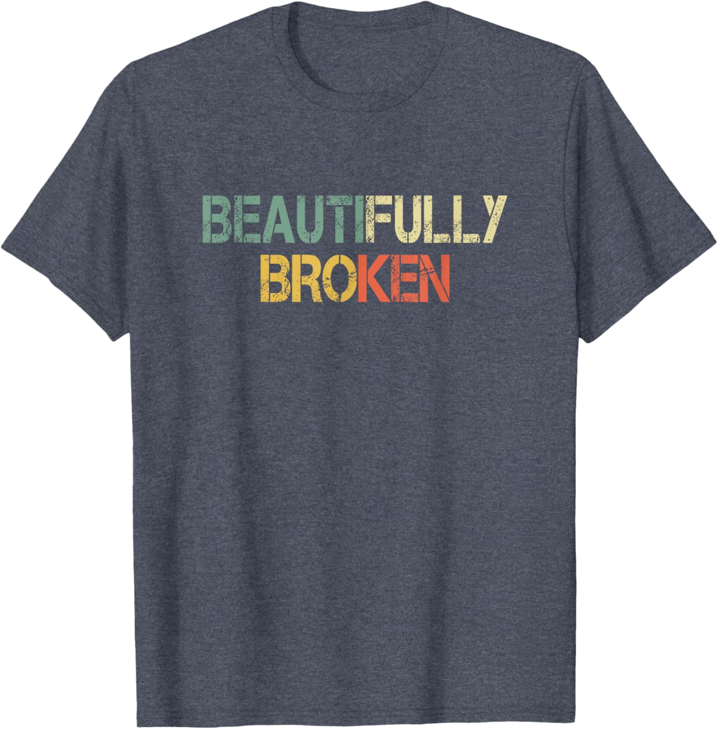 Retro Christian Beautifully Broken T-Shirt for Faith and Style Lovers - 21