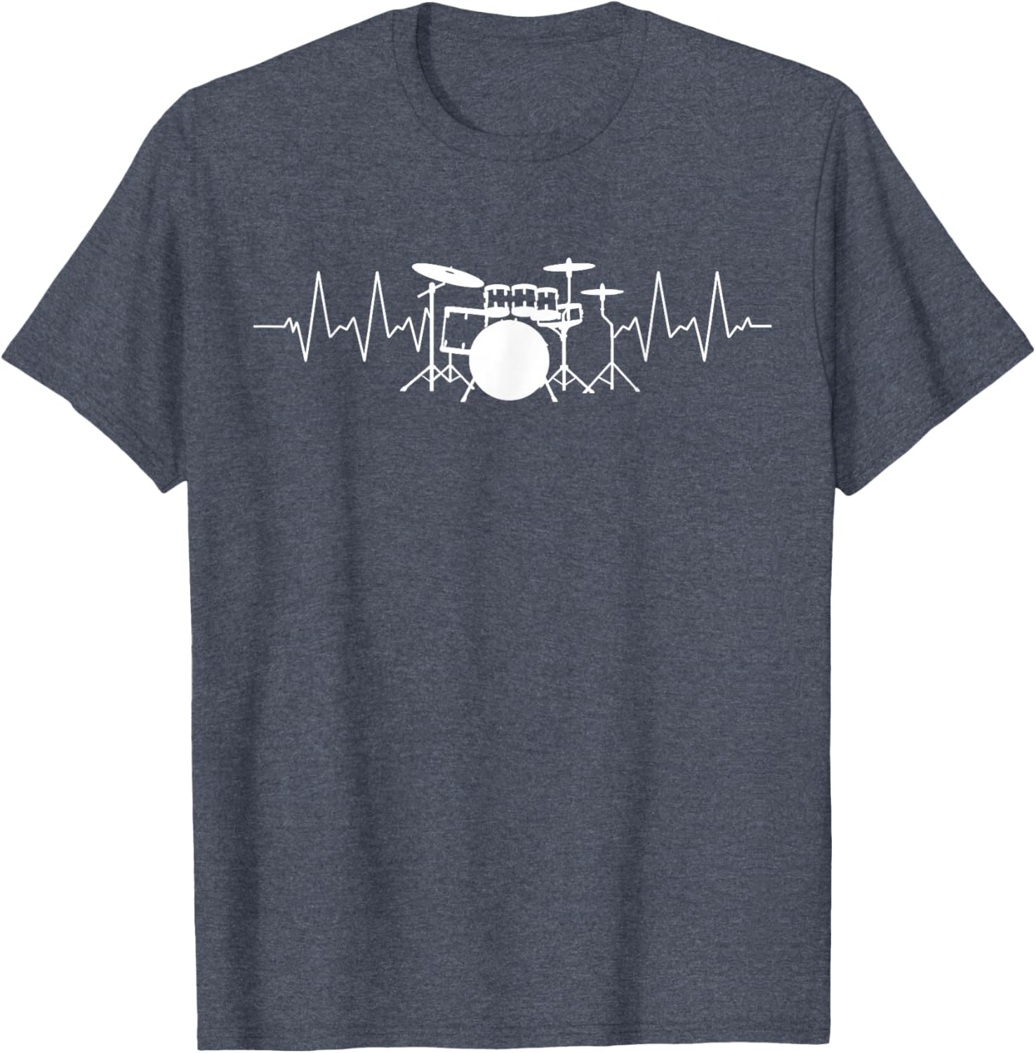 Drummer Heartbeat Pulse T-Shirt for Music Lovers and Musicians - 10