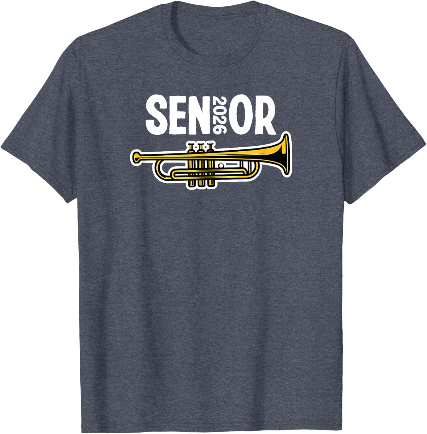 2026 Senior Trumpet Player Marching Band T-Shirt for Music Lovers - 12