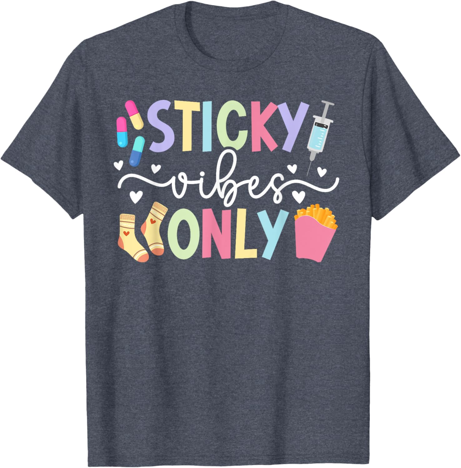 Sticky Vibes Only IVF Mom Transfer Day T-Shirt for Fertility Support - 12