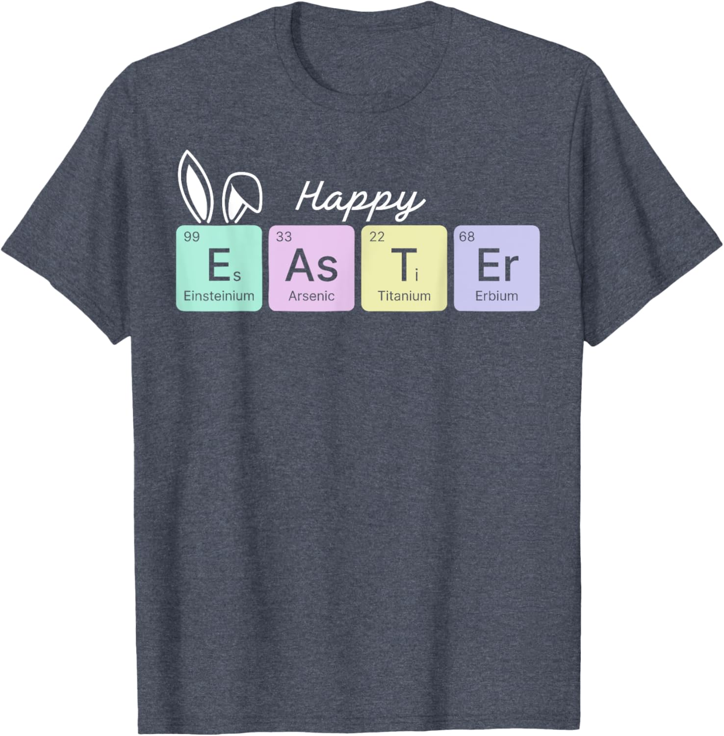 Happy Easter Chemistry Teacher T-Shirt with Periodic Table Design - 5