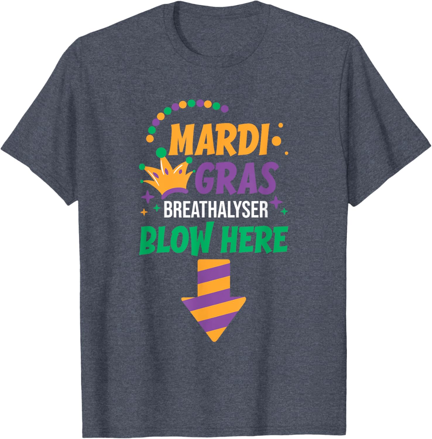 Funny Mardi Gras Breathalyser T-Shirt for Men - Festive Adult Clothing - 8