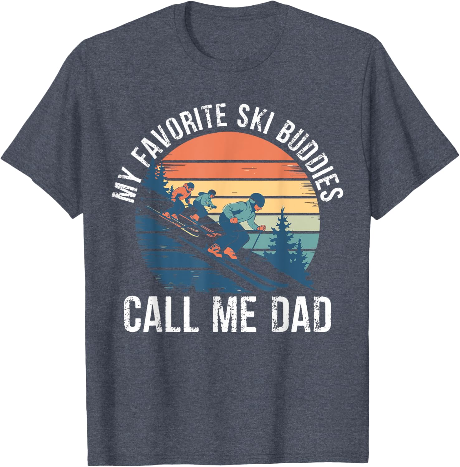 Retro Ski Dad T-Shirt for Ski Lovers, Perfect Gift for Ski Buddies - 24
