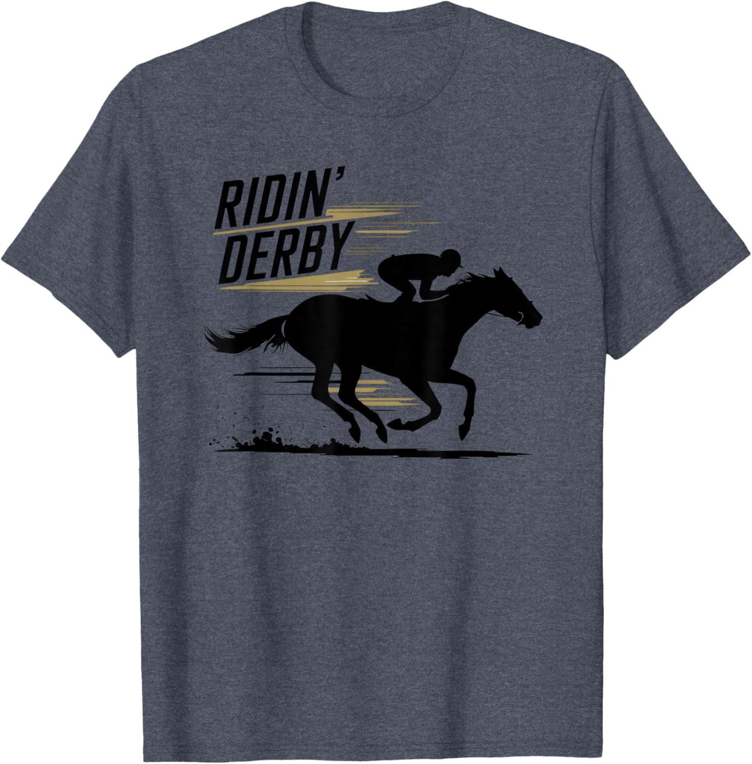 Ridin Derby Retro Horse Racing Fans Equestrian T-Shirt Fun Tee - 21