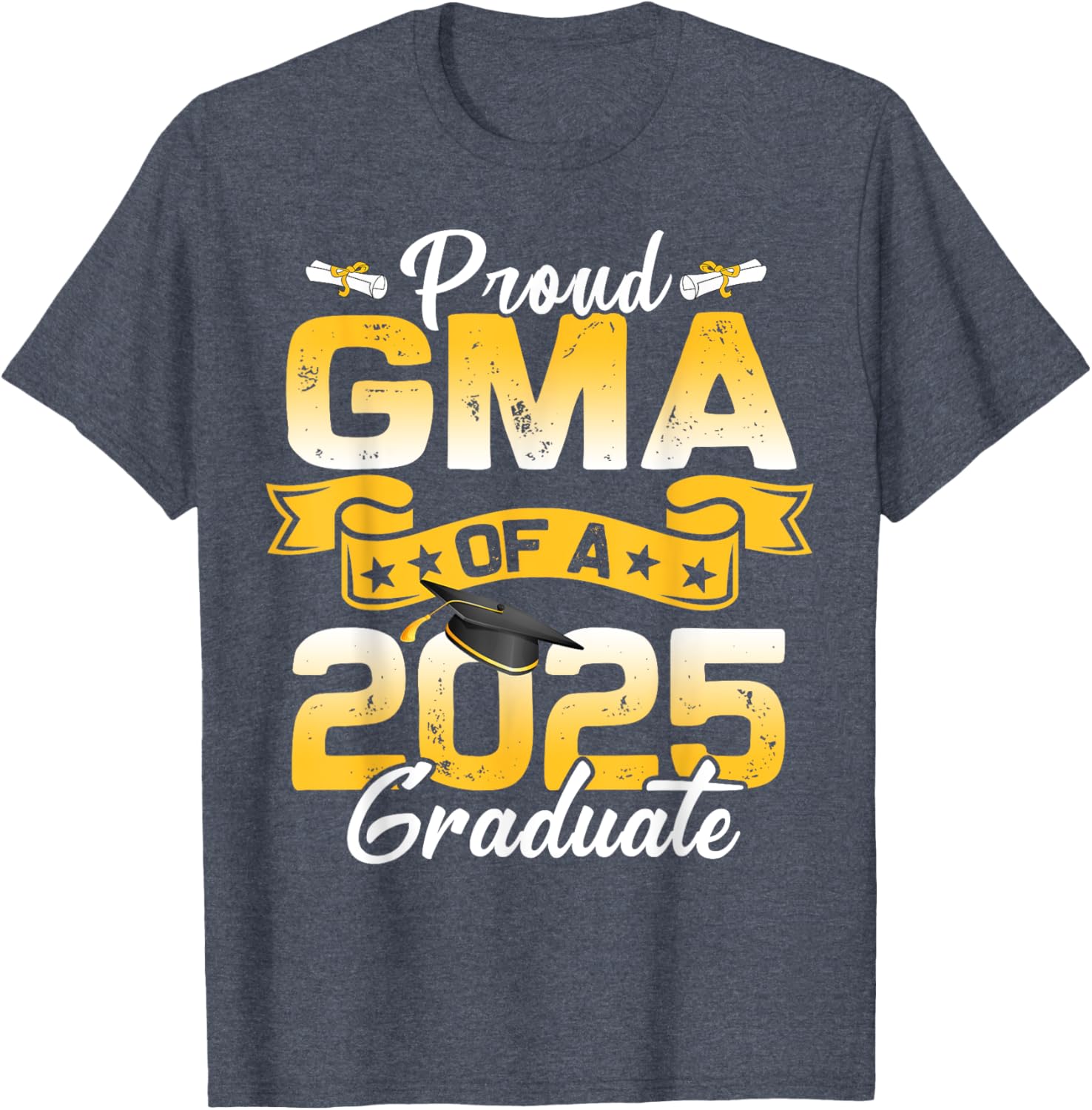 Proud Grandma Class of 2025 Graduation T-Shirt for Senior Celebration - 9