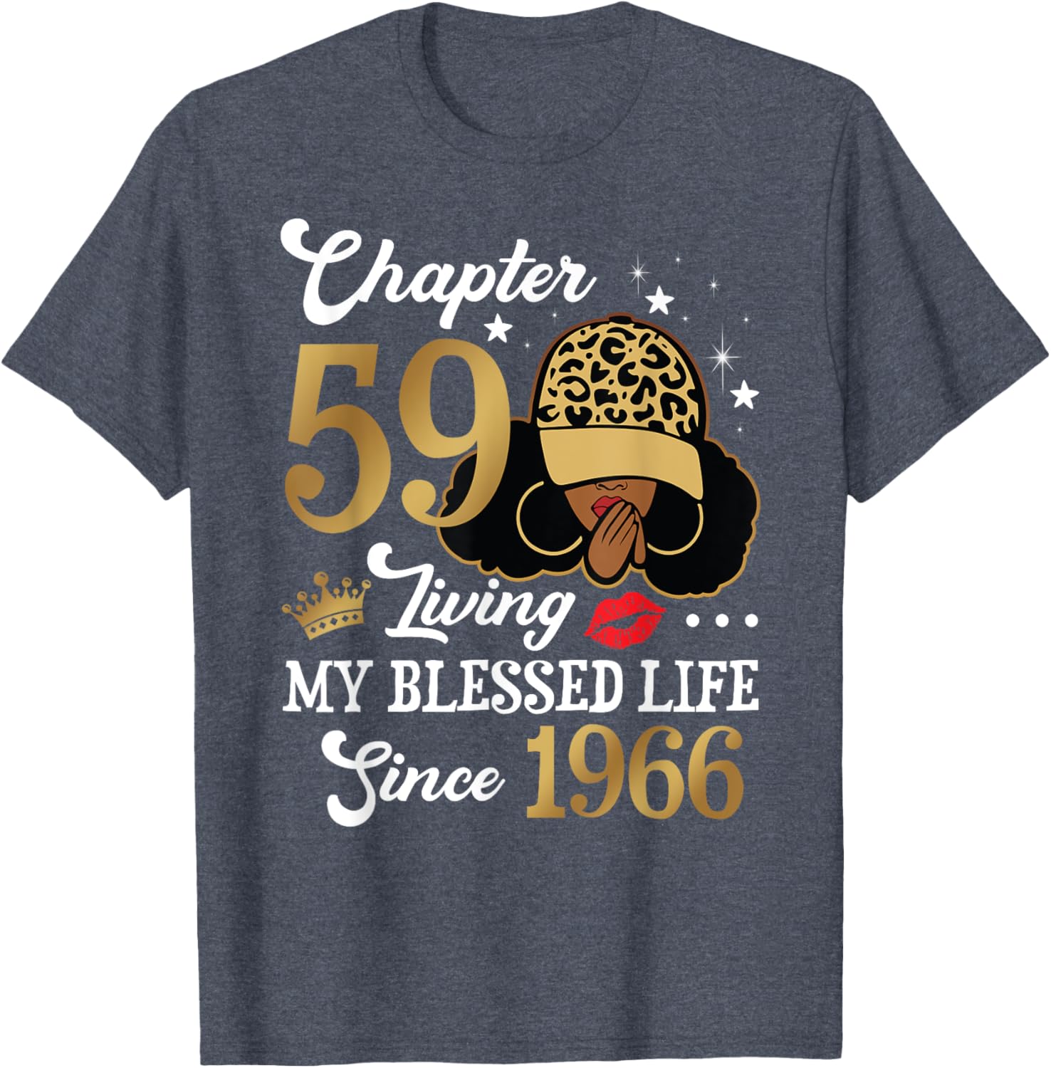 Black Woman Chapter 59 Blessed Life Since 1966 T-Shirt for All Ages - 16