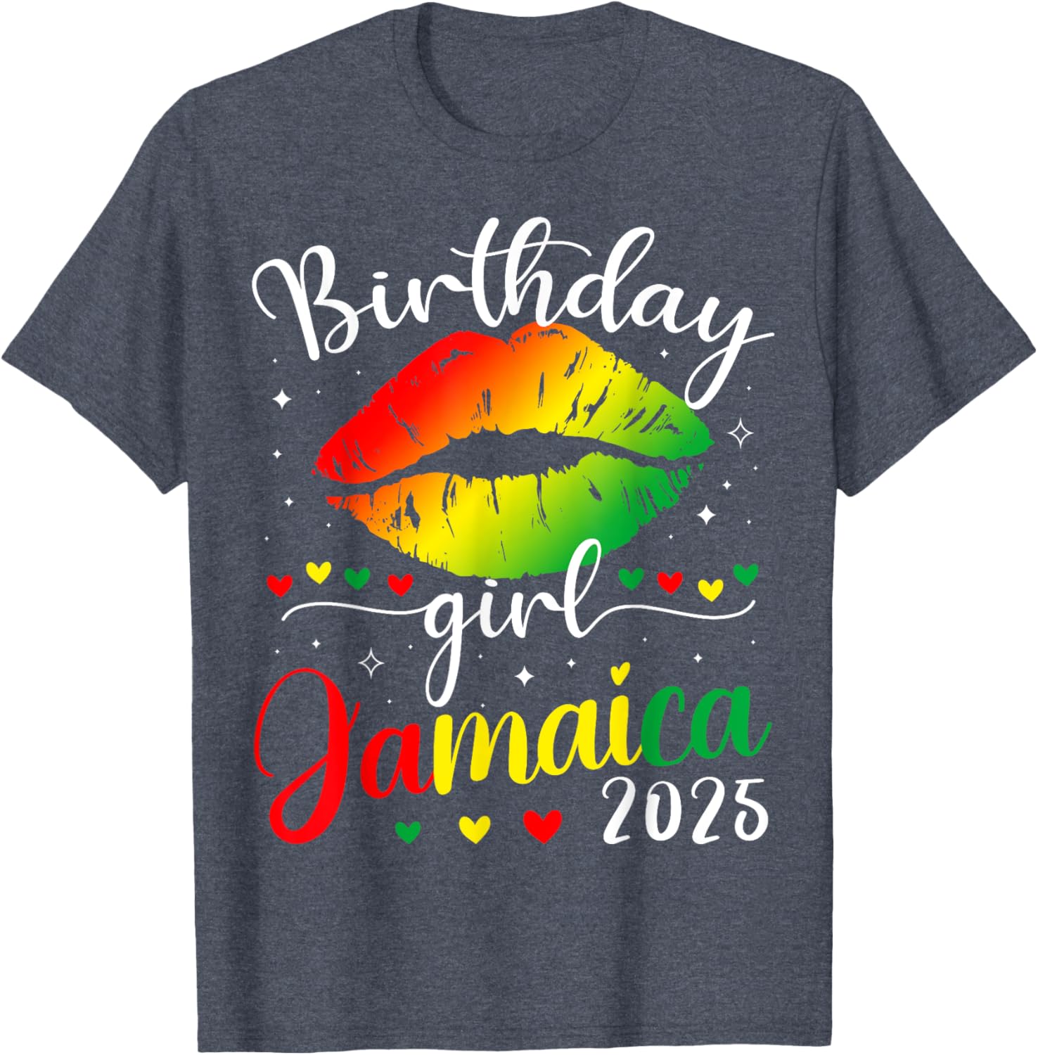 Jamaica 2025 Birthday Squad T-Shirt for Girls Fun Party Trip Outfit - 17