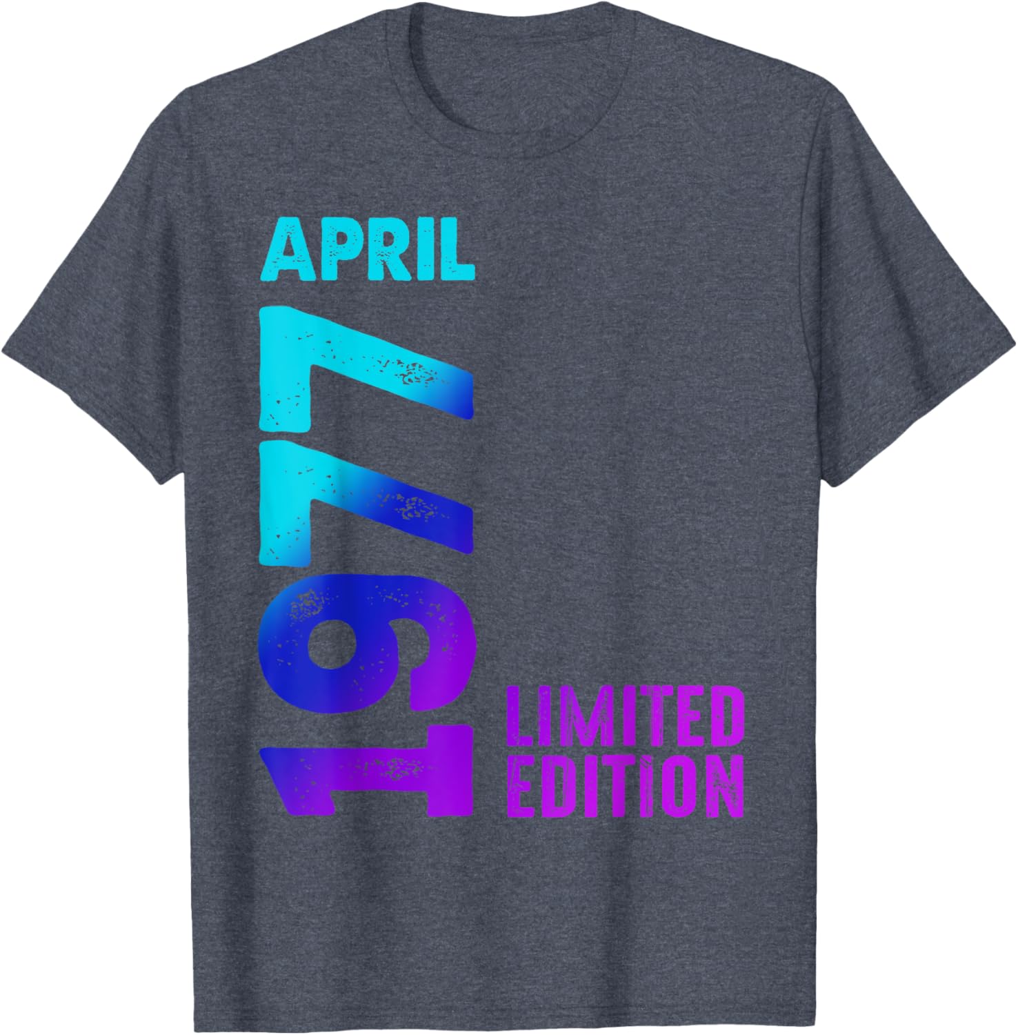 Vintage 1977 Retro T-Shirt Limited Edition Celebrate April Birthdays - 14