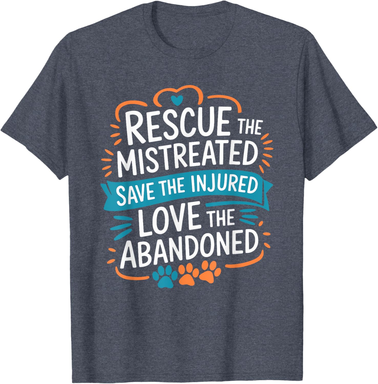 Rescue Mistreated Pets T-Shirt for Dog and Cat Lovers - Save Lives! - 15