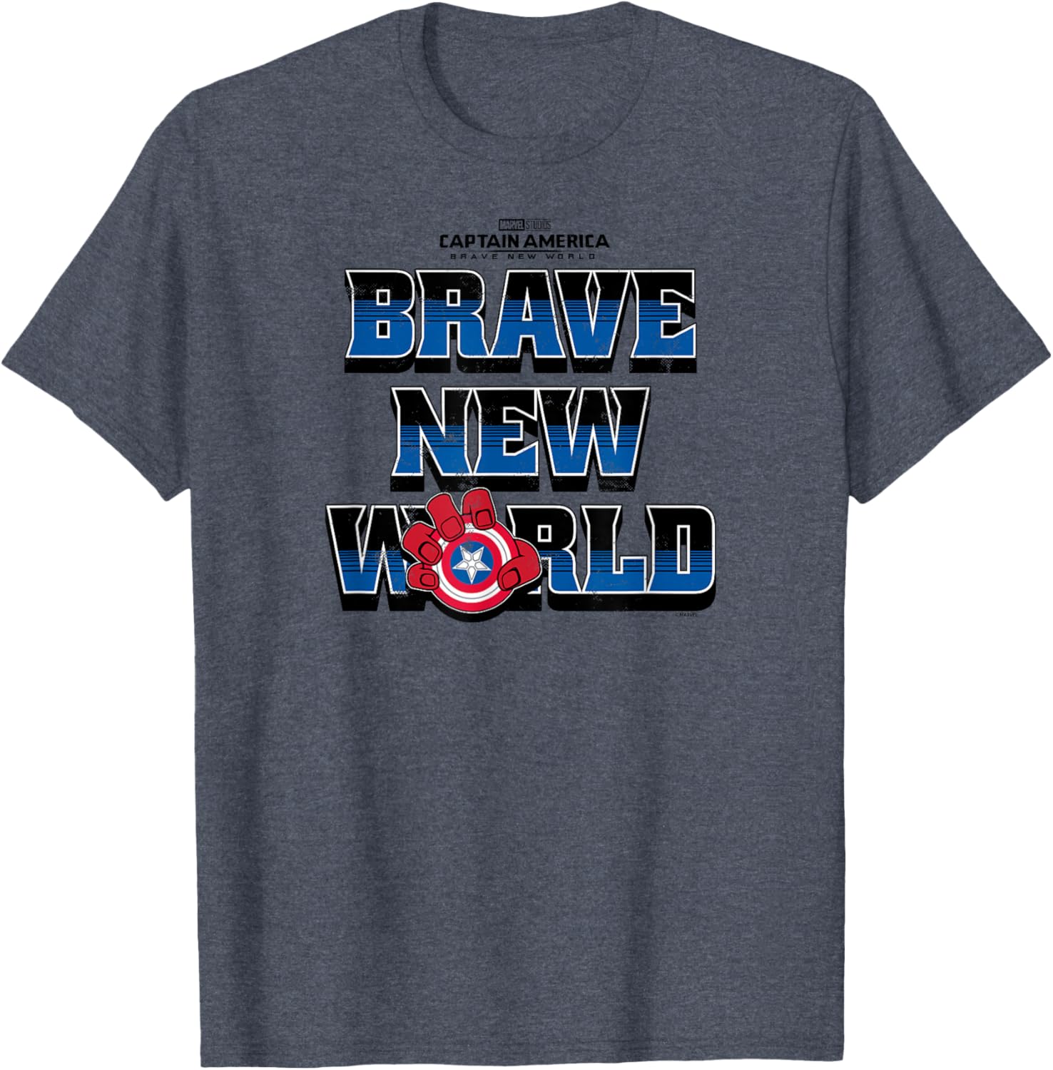 Captain America Brave New World Logo T-Shirt for Fans and Collectors - 4