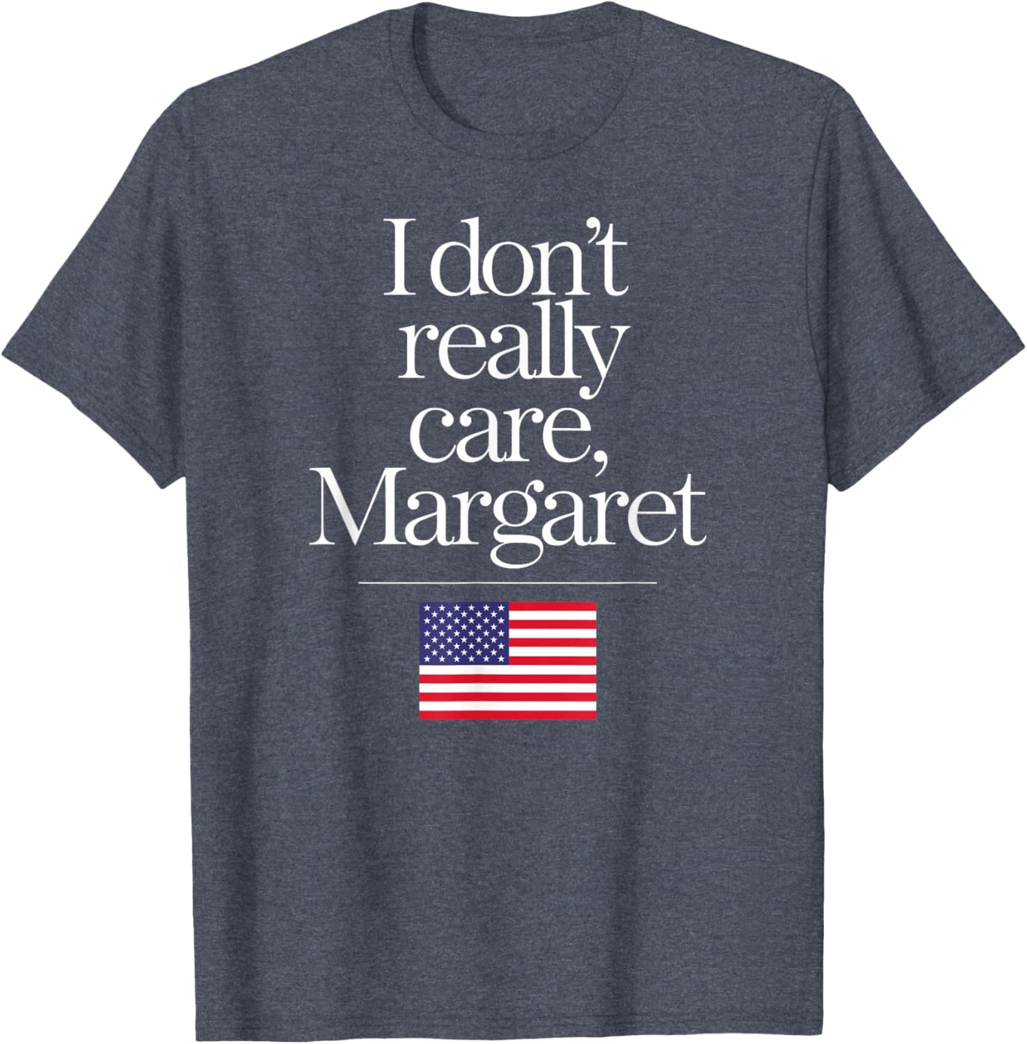 Funny Minimalist JD Vance T-Shirt I Don't Really Care Margaret Design - 3