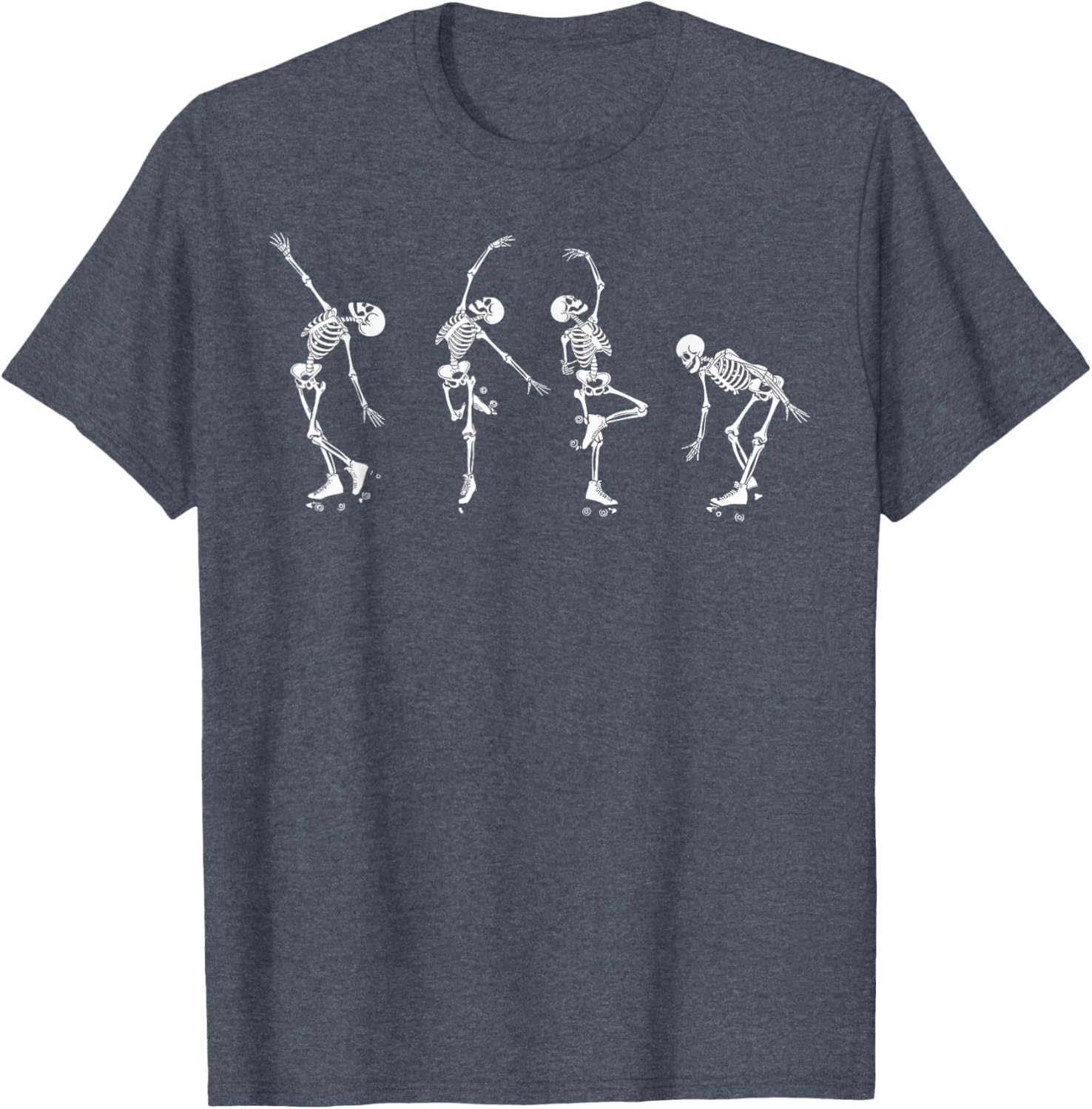 Skeletons Dancing on Roller Skates T-Shirt for Roller Derby Fans - 13