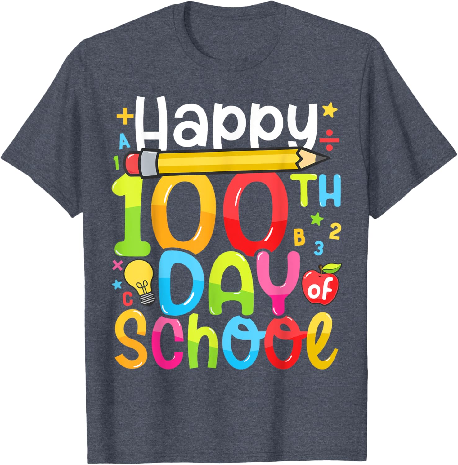 Happy 100th Day of School T-Shirt for Kids and Teachers – Fun Celebration Gear - 6