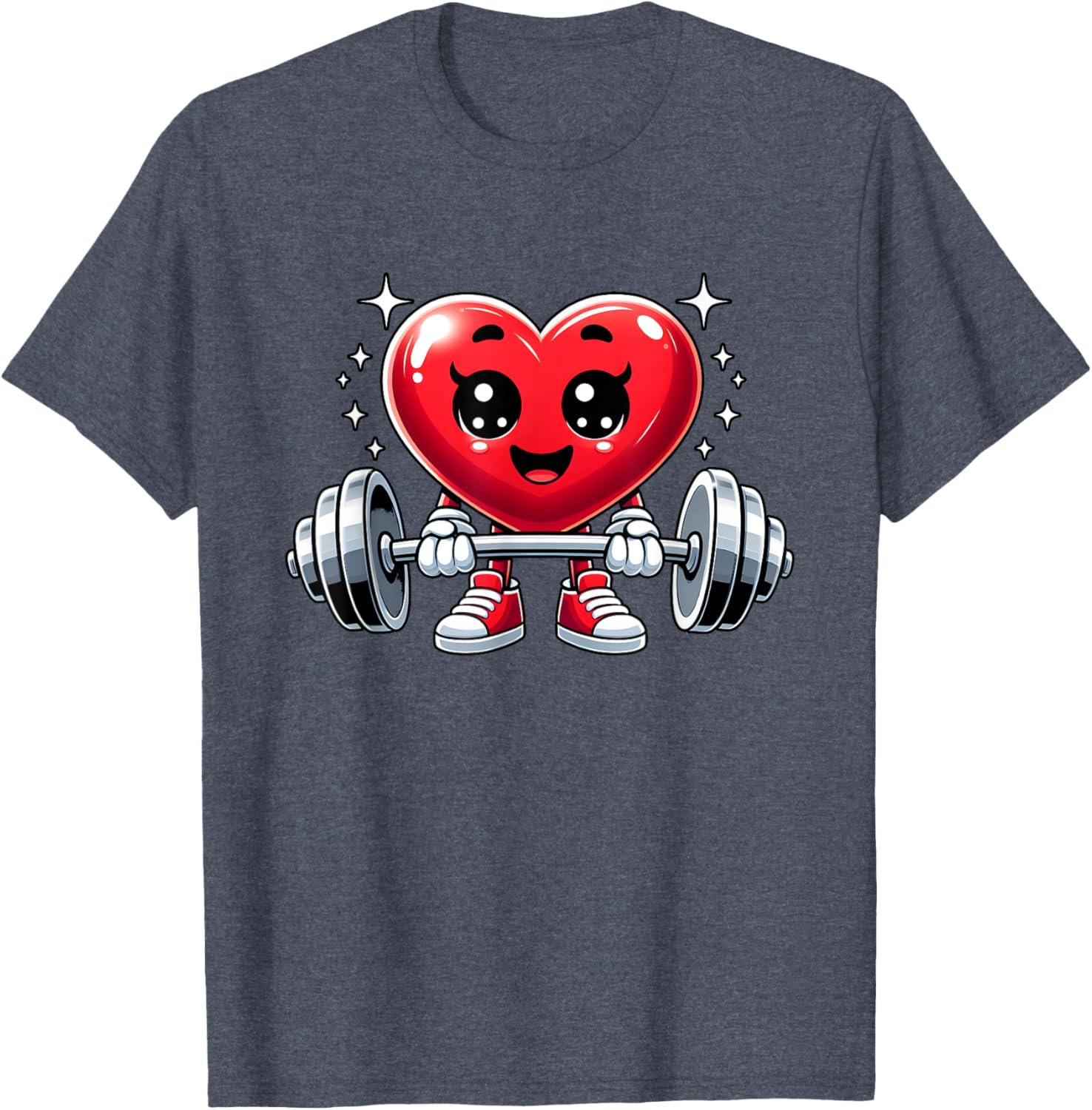 Funny Valentine's Day Heart Workout Fitness T-Shirt for Gym Lovers - 16