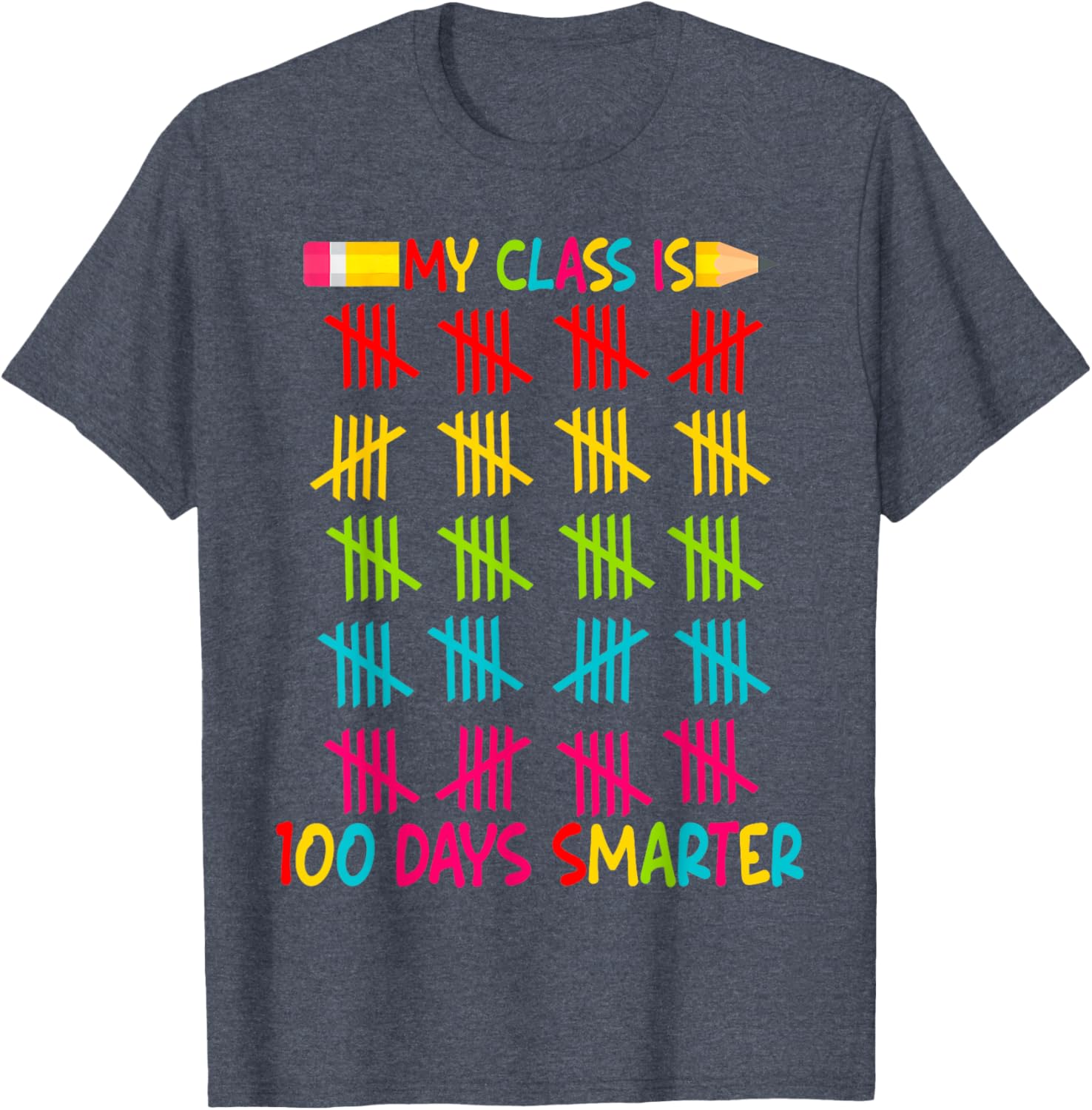 100 Days Smarter Teacher T-Shirt for 100th Day of School Celebrations - 22