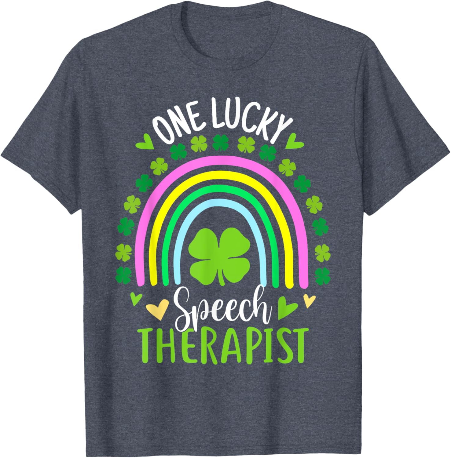 Lucky Speech Therapist St Patricks Day Shamrock T-Shirt for Women - 17