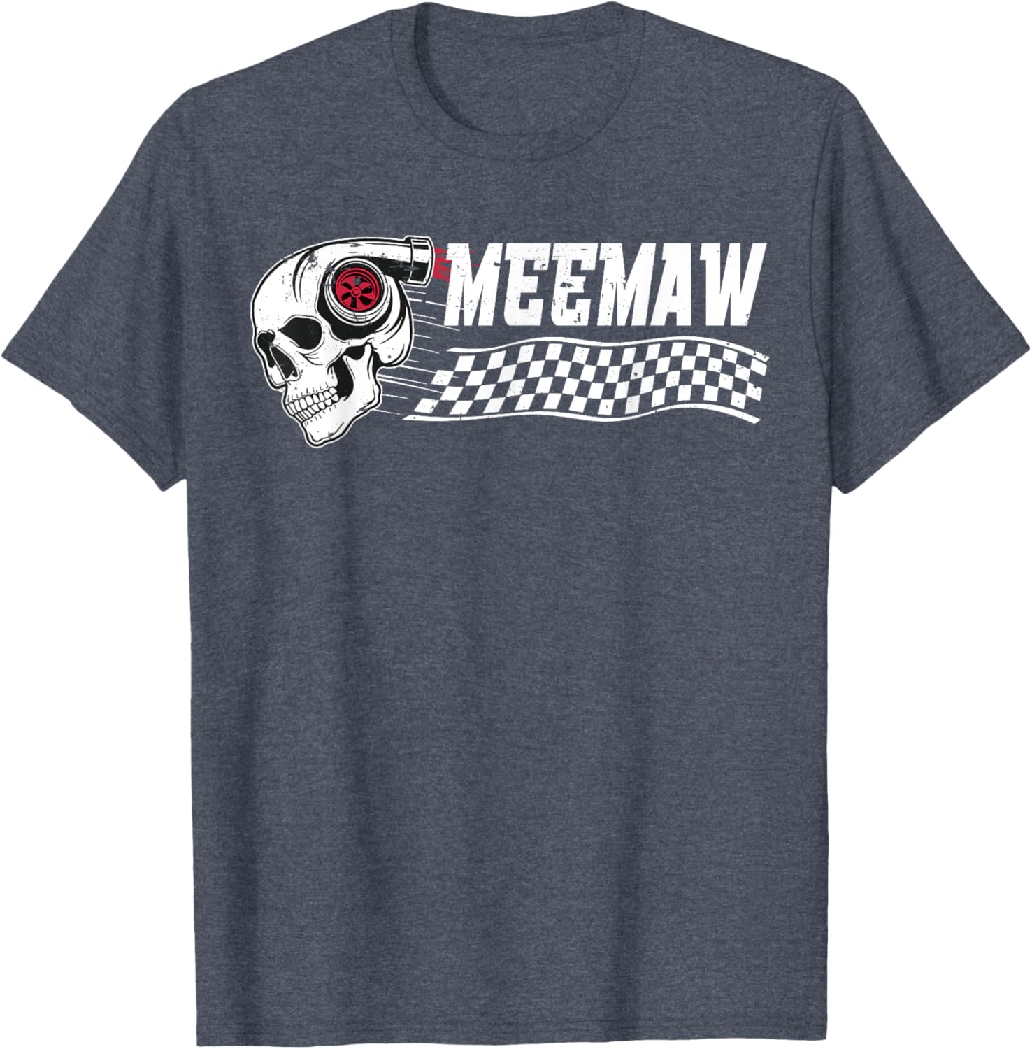 Race Car Birthday Party Meemaw Pit Crew T-Shirt for Family Fun - 6