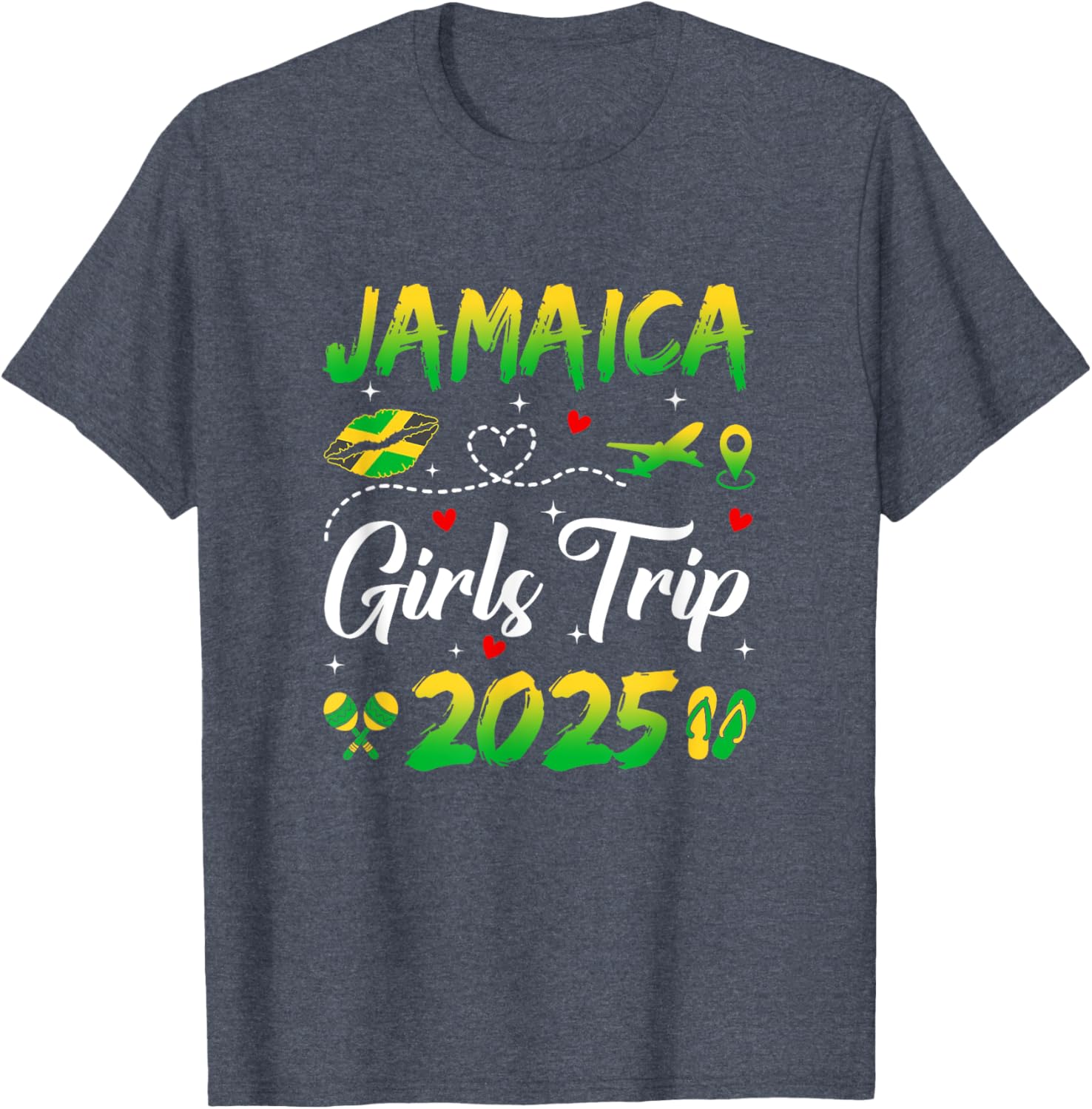 Jamaica Girls Trip 2025 Summer Matching T-Shirts for Fun Getaways - 26