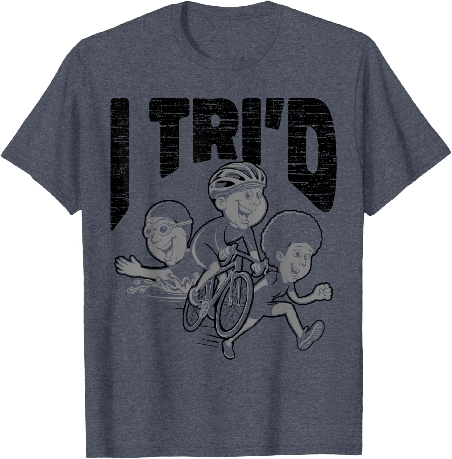 I Tri'd Triathlon Ultra Runner T-Shirt for Passionate Marathoners - 3