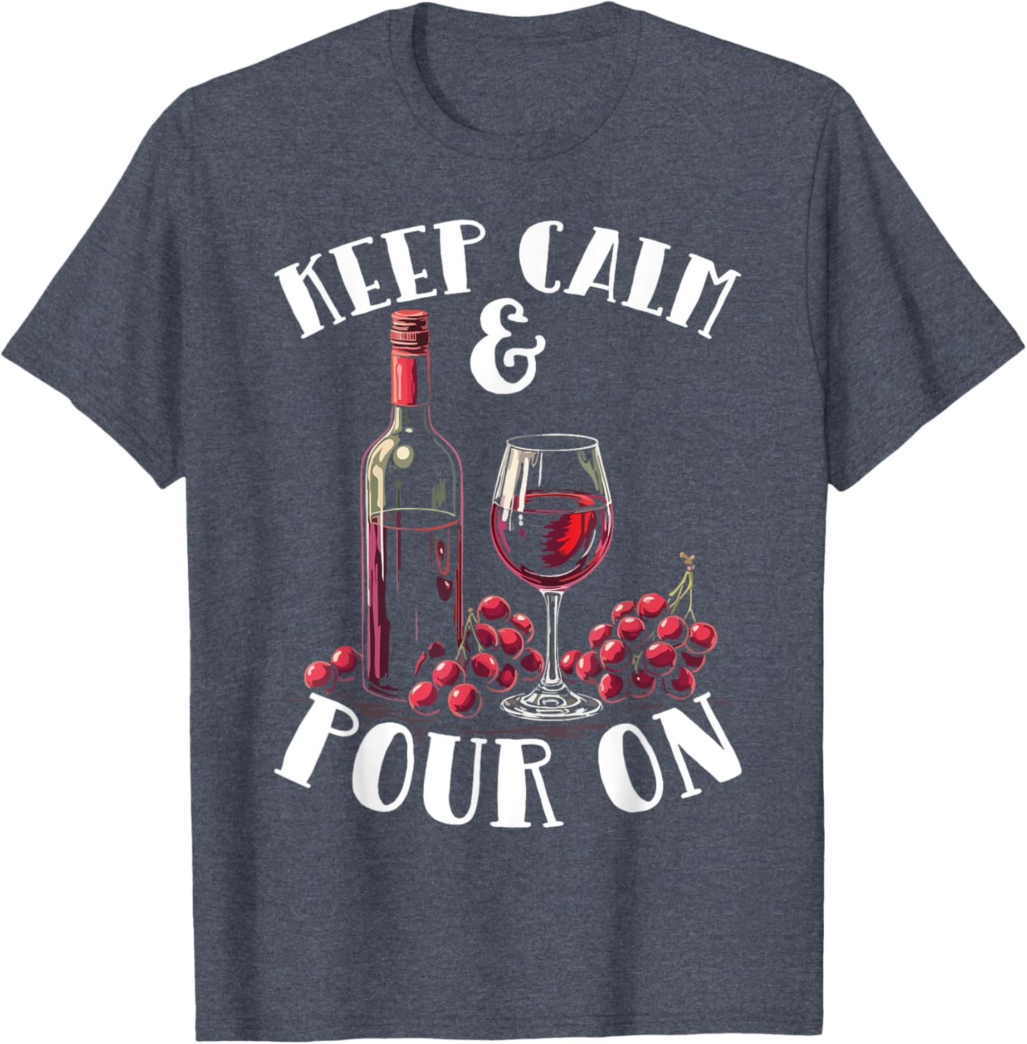 Wine Lover T-Shirt with Pouring Wine Glass Design for Wine Enthusiasts - 6