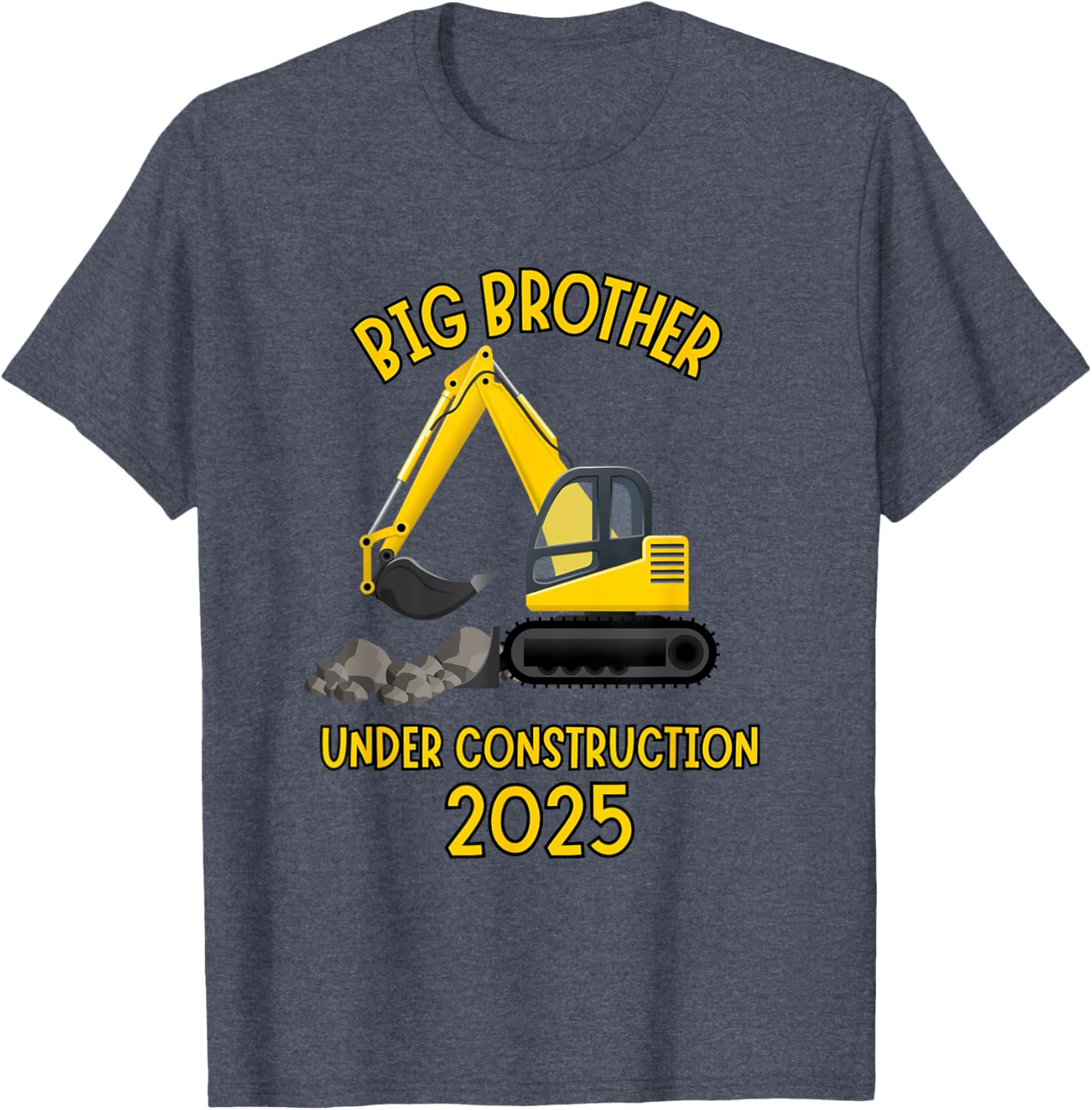 Big Brother Under Construction Truck Sibling Reveal 2025 T-Shirt - 7