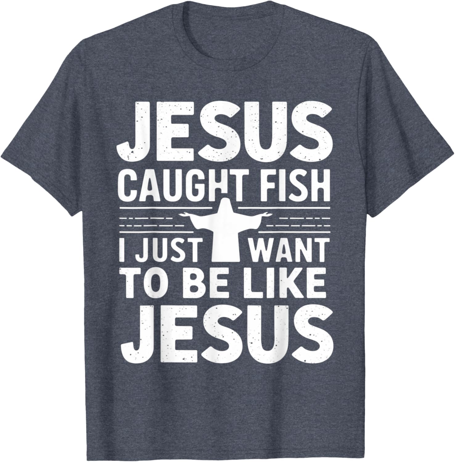 Catch Fish with Faith - Jesus Caught Fish T-Shirt for Christian Anglers - 10