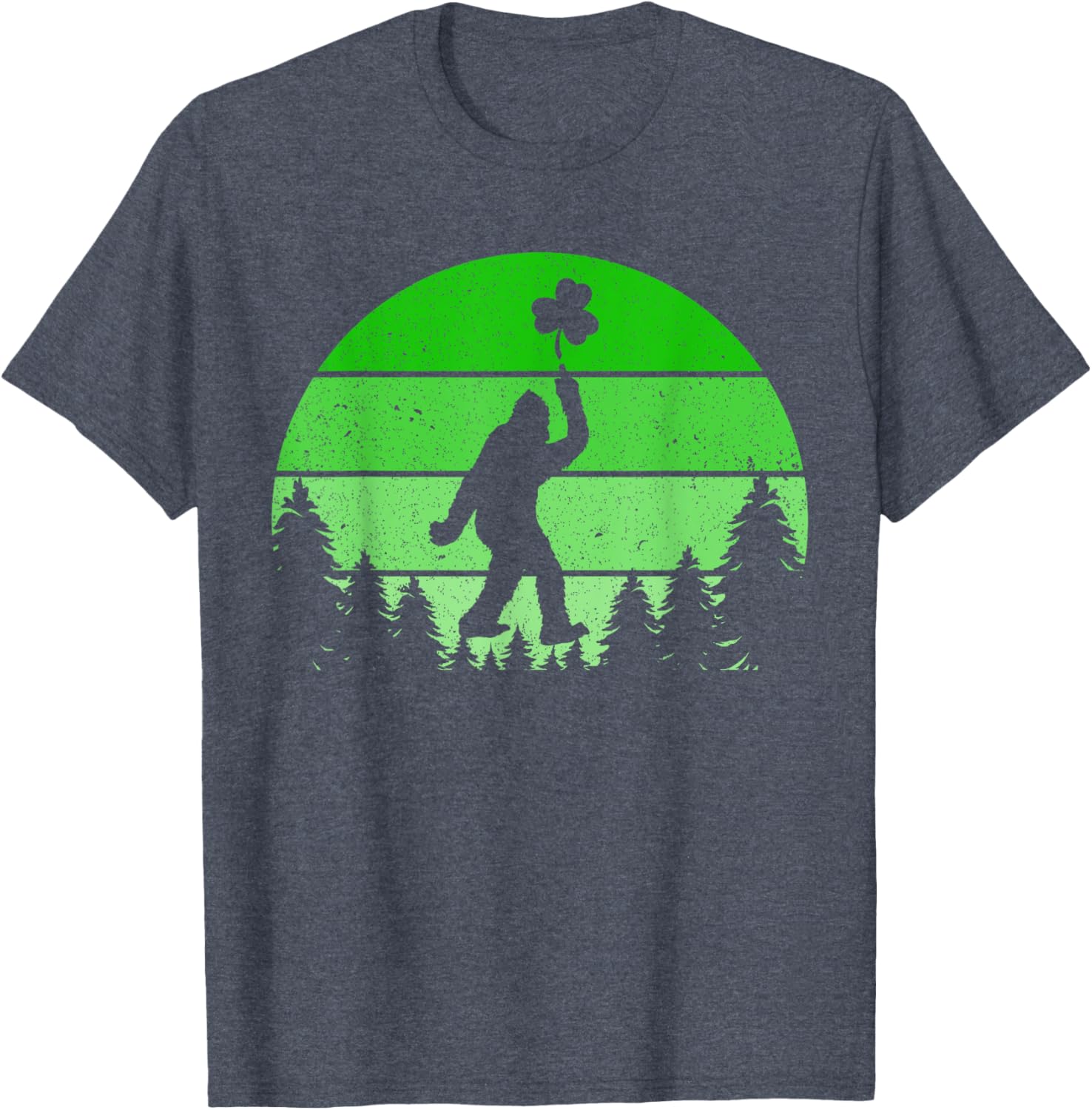 Bigfoot Sasquatch Shamrock T-Shirt for St Patricks Day Fun for All Ages - 10