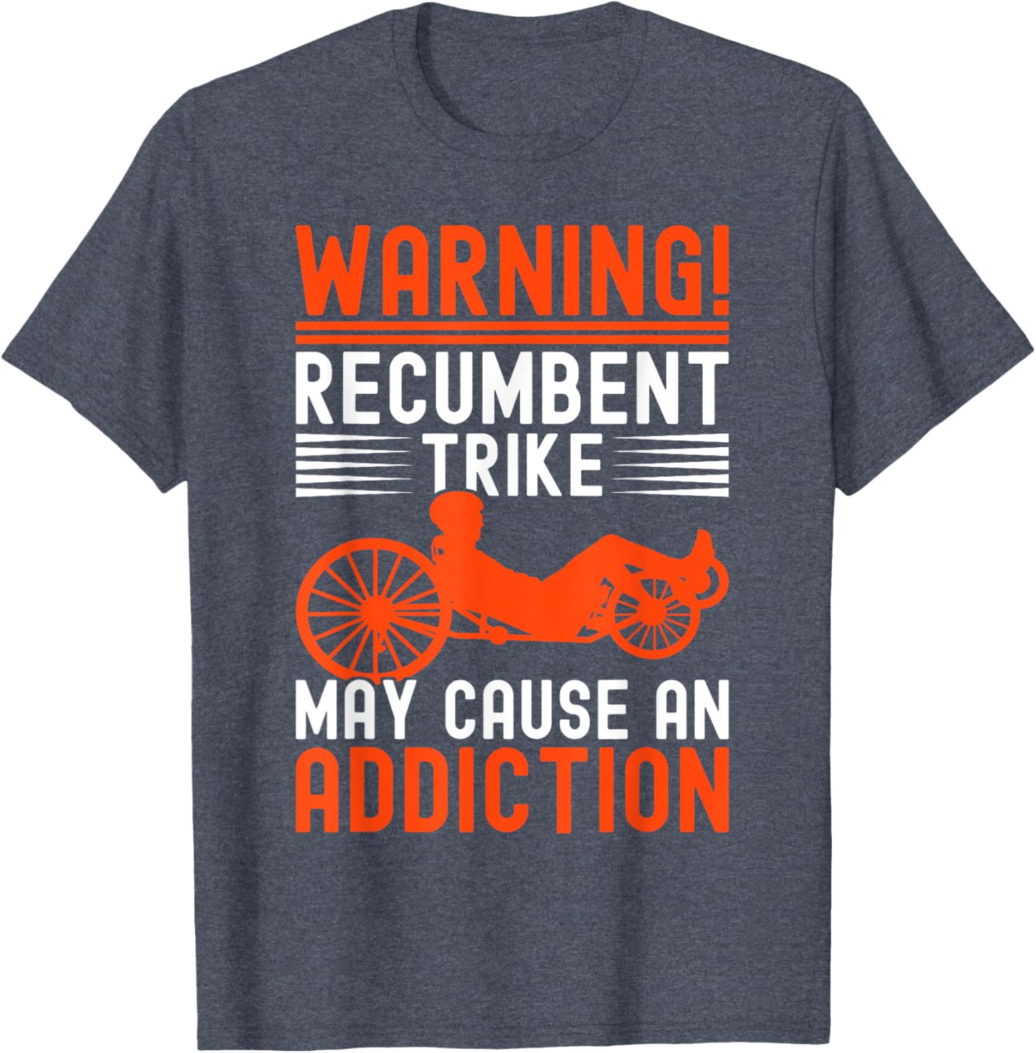 Recumbent Trike Cycling T-Shirt for Cycling Enthusiasts and Riders - 1