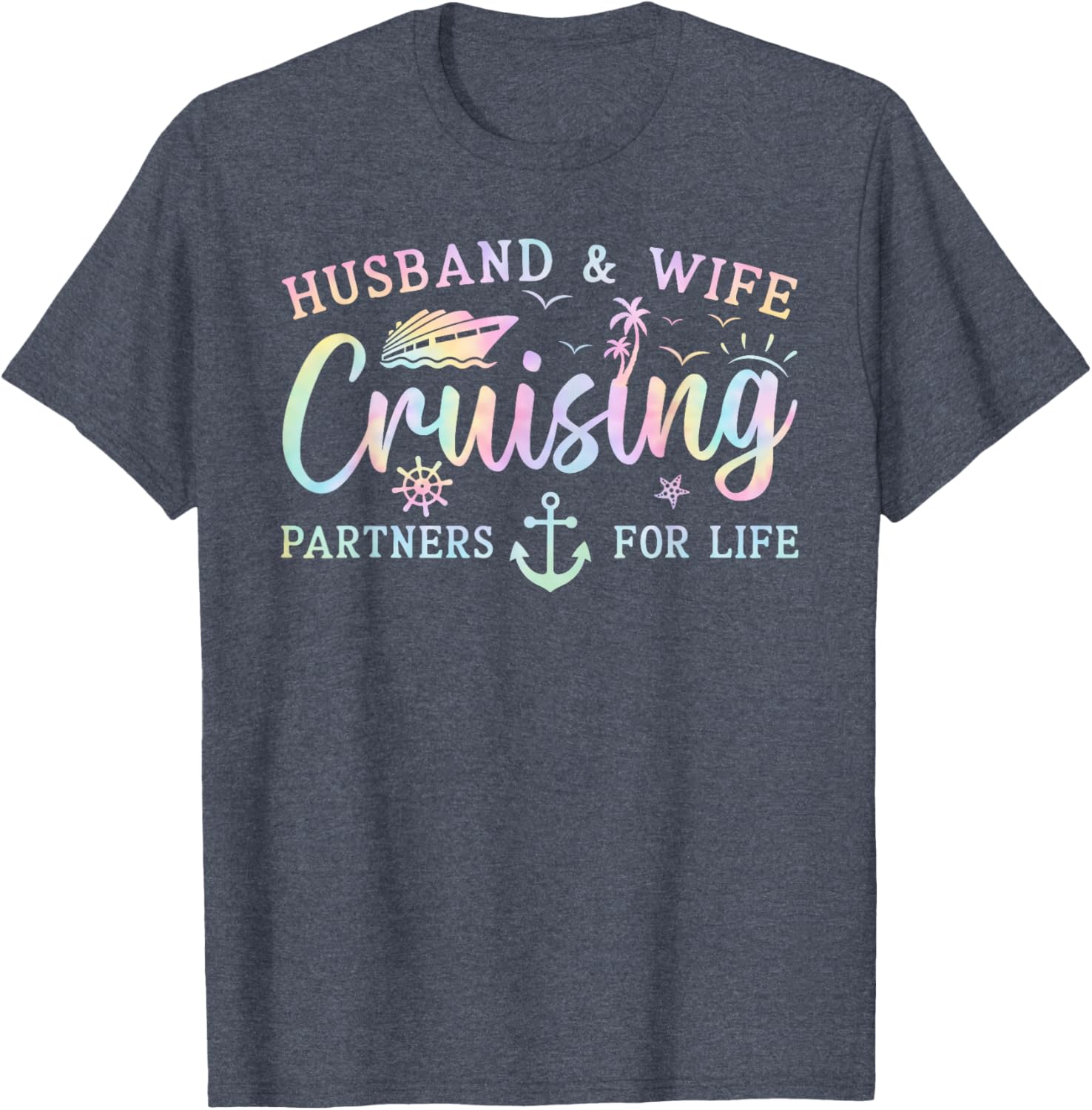 Matching Husband and Wife Cruise T-Shirt 2025 for Couples Adventure - 13
