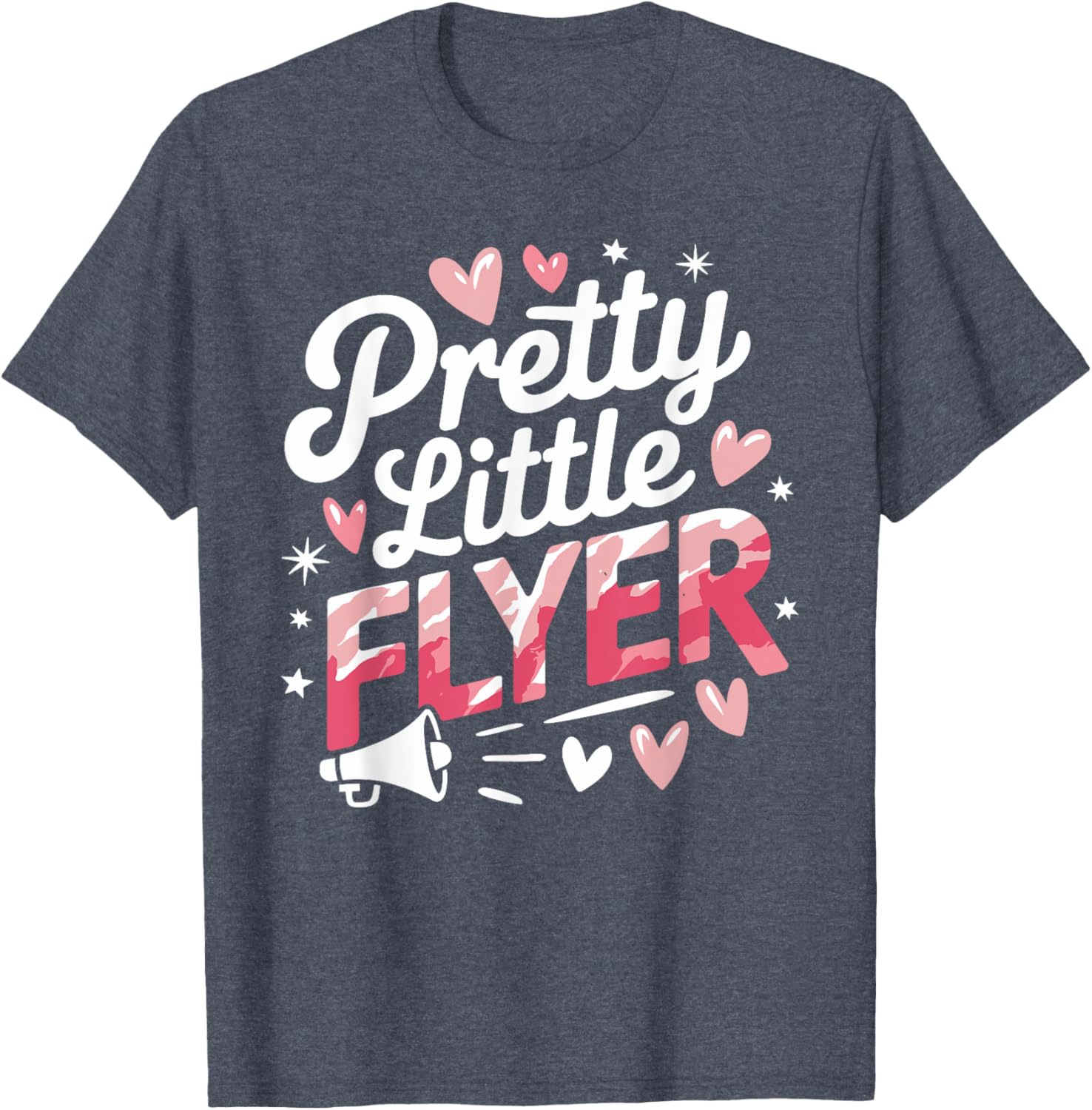Pretty Little Flyer Cheerleader T-Shirt for Fans and Cheerleading Enthusiasts - 13